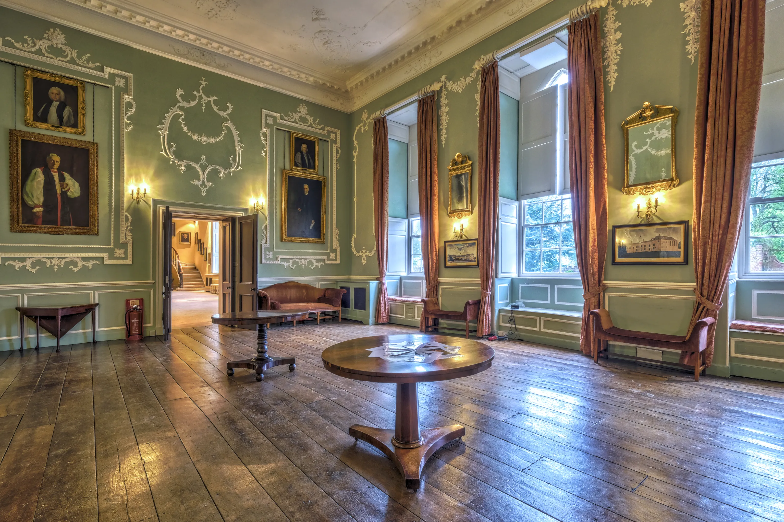 Room Interiors with Bare Wooden Floors