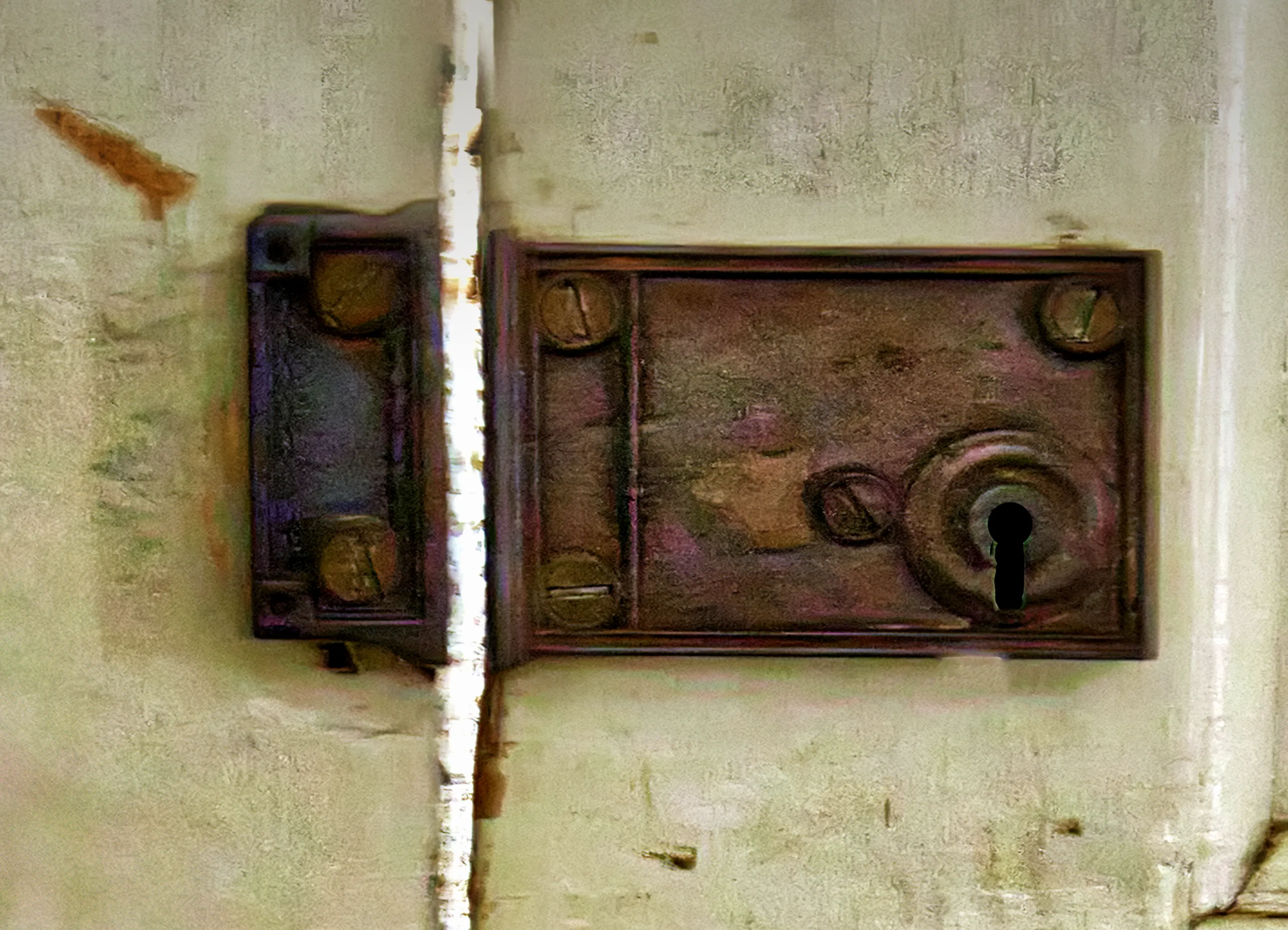 Close-Up Door Locks