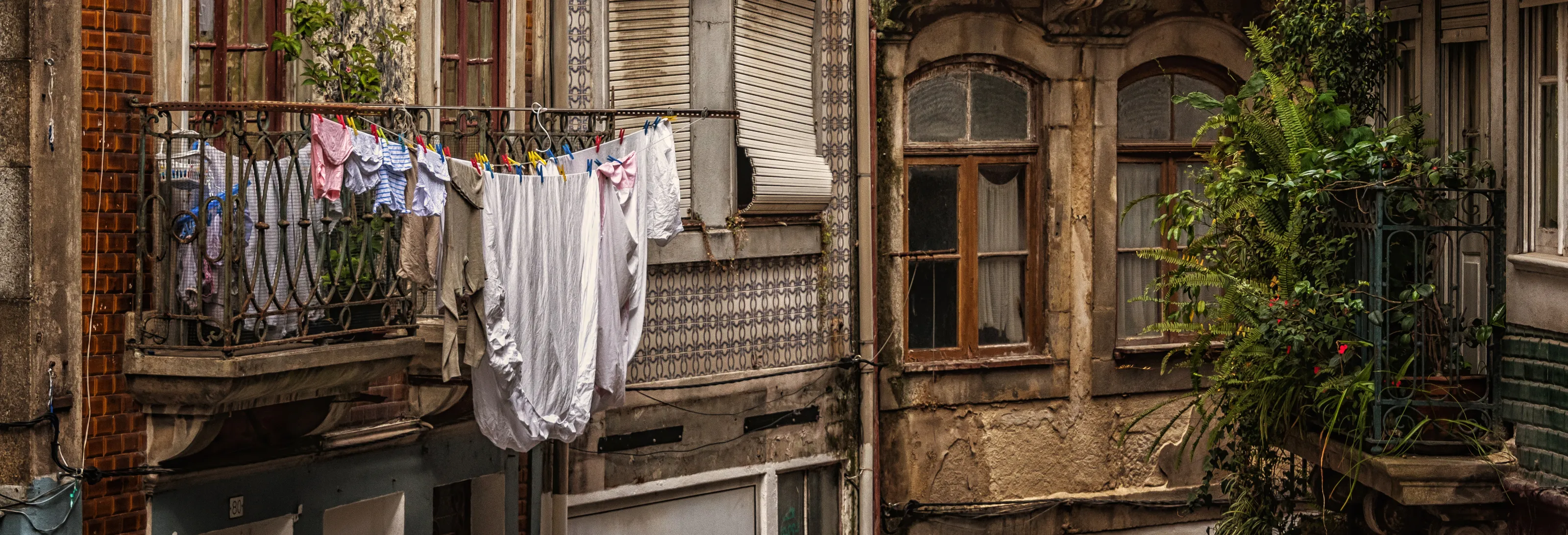 Washing Hanging Outdoors