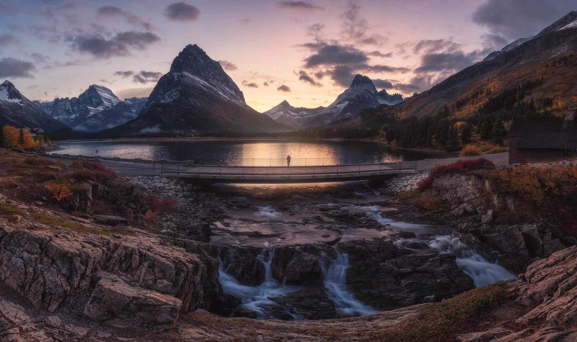 People in a Landscape (in colour)