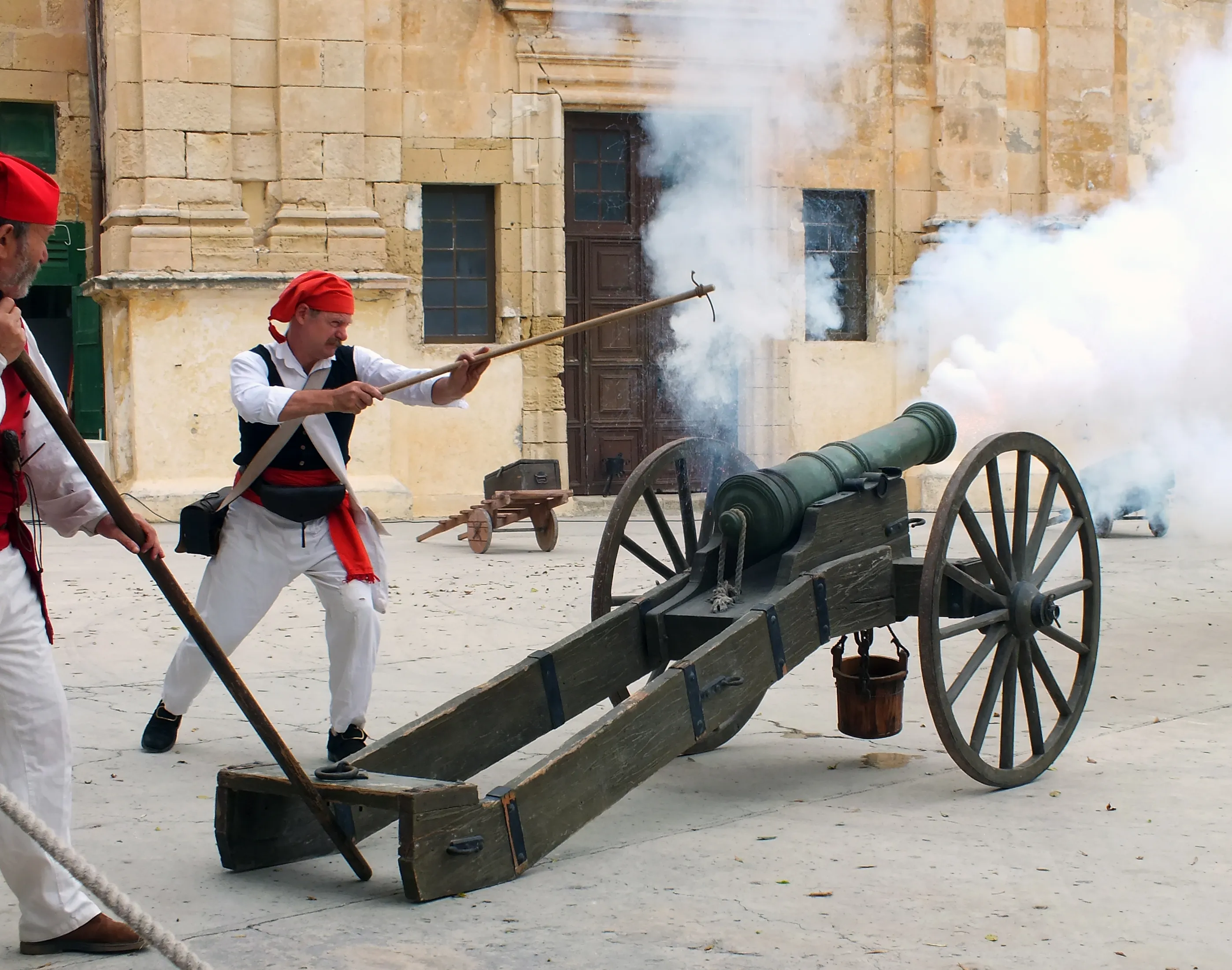A Cannon Being Fired