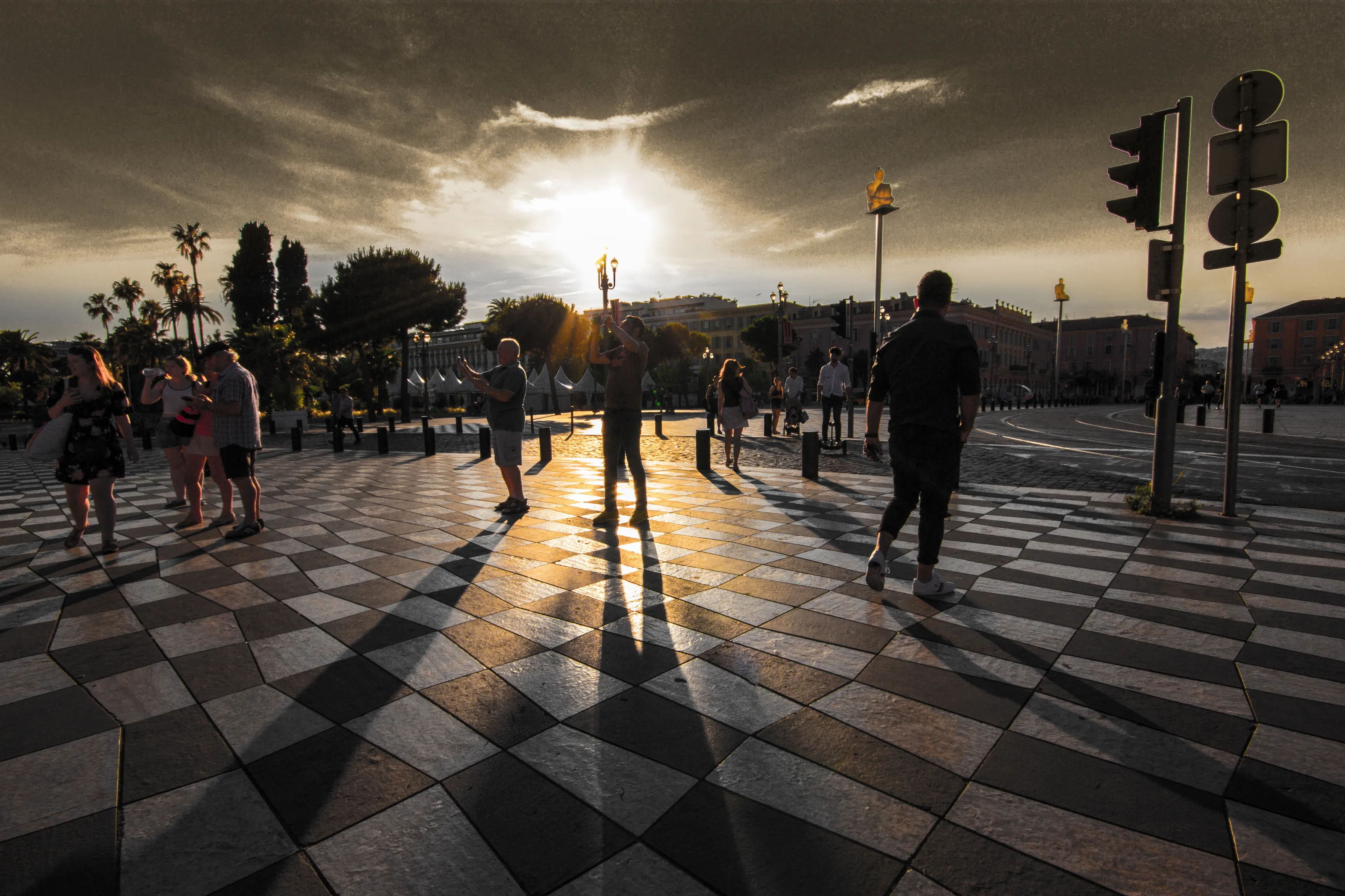 City Streets with People