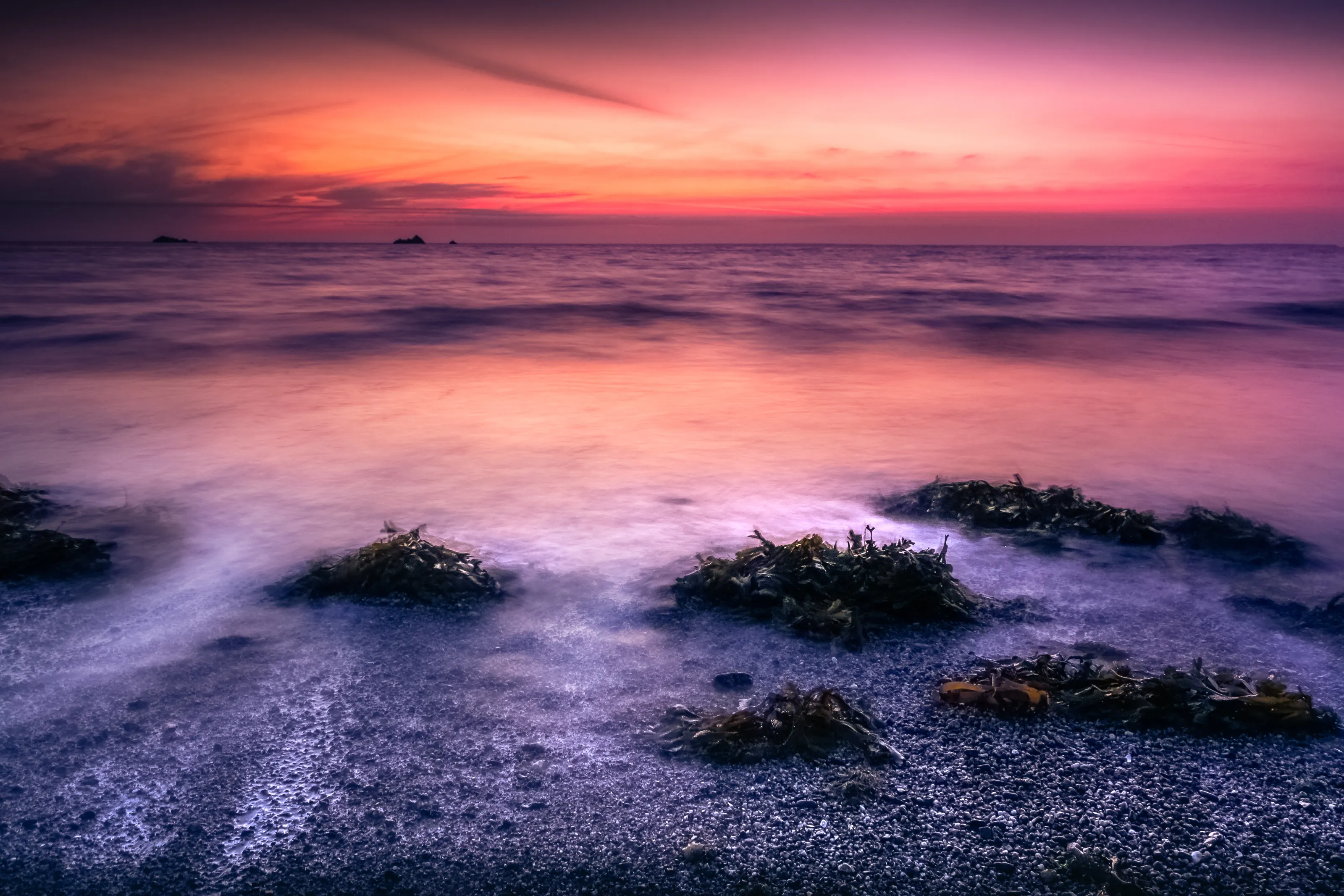 Seascapes at Sunrise and Sunset