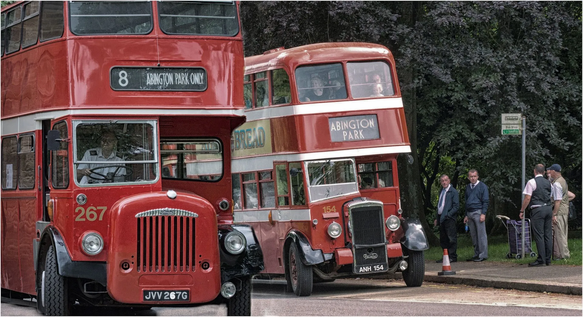 Exteriors of Double-Decker Buses and Trams