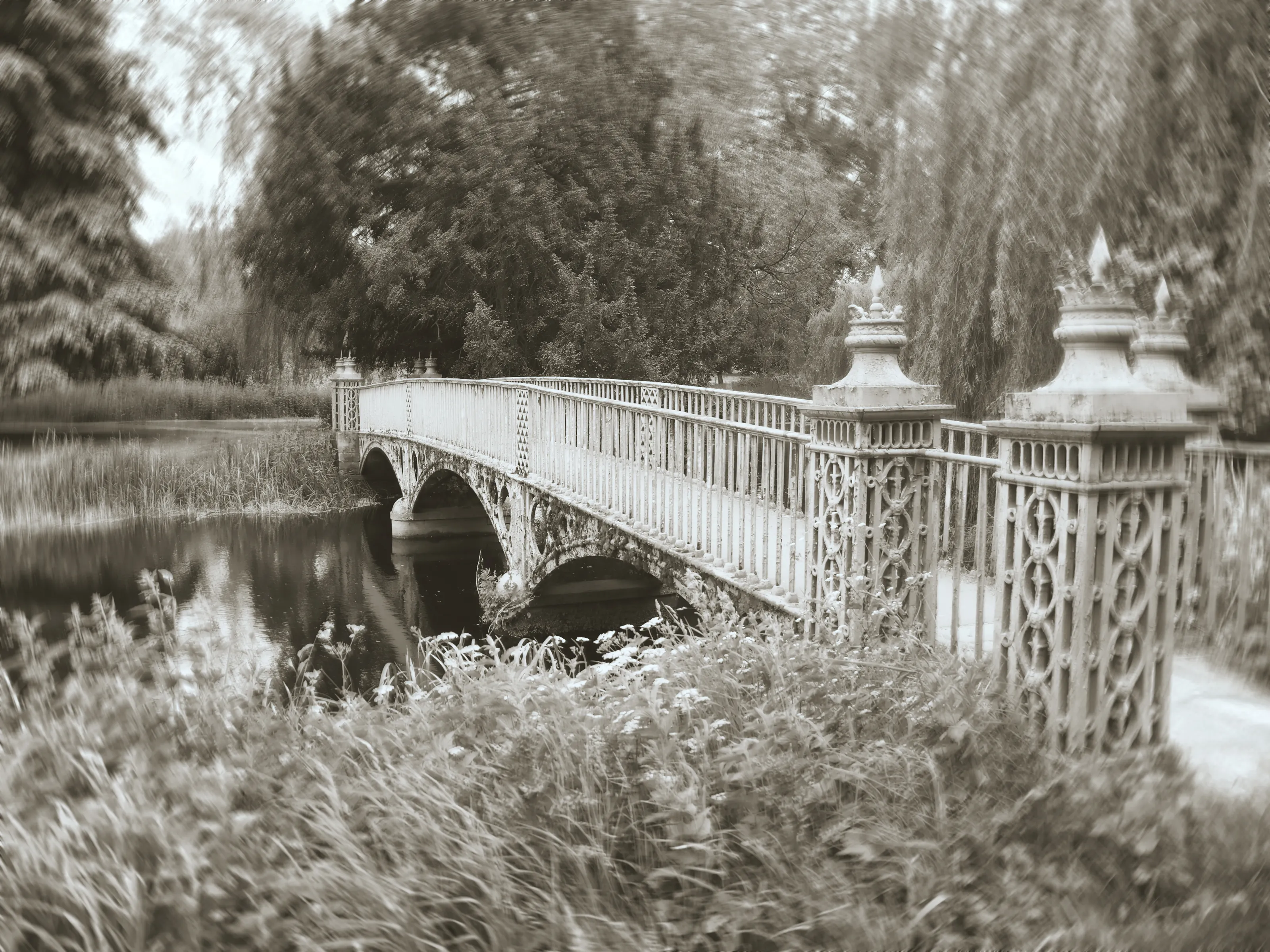 Bridges with Vintage Editing Effects