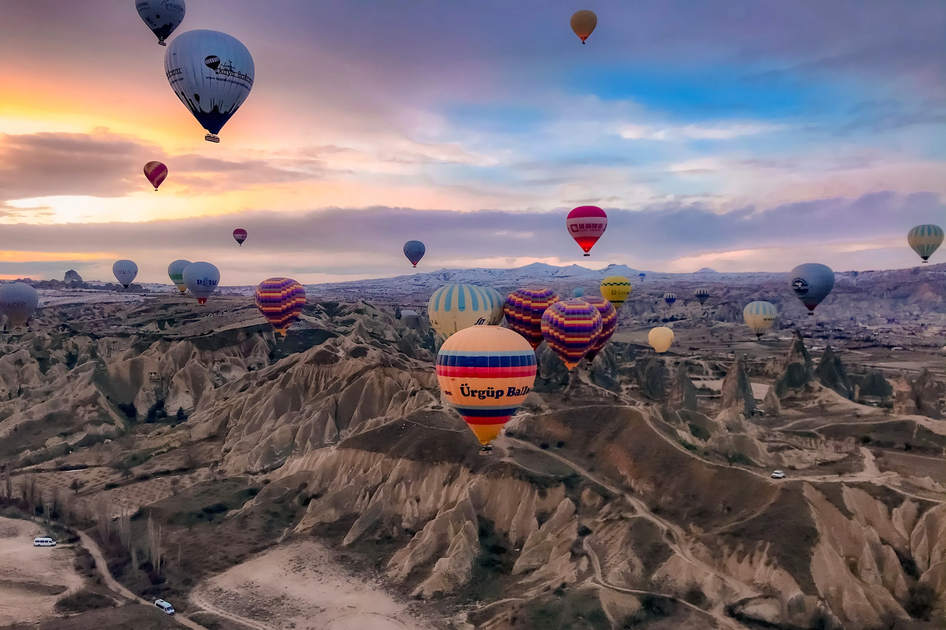 Hot Air Balloons (in colour)