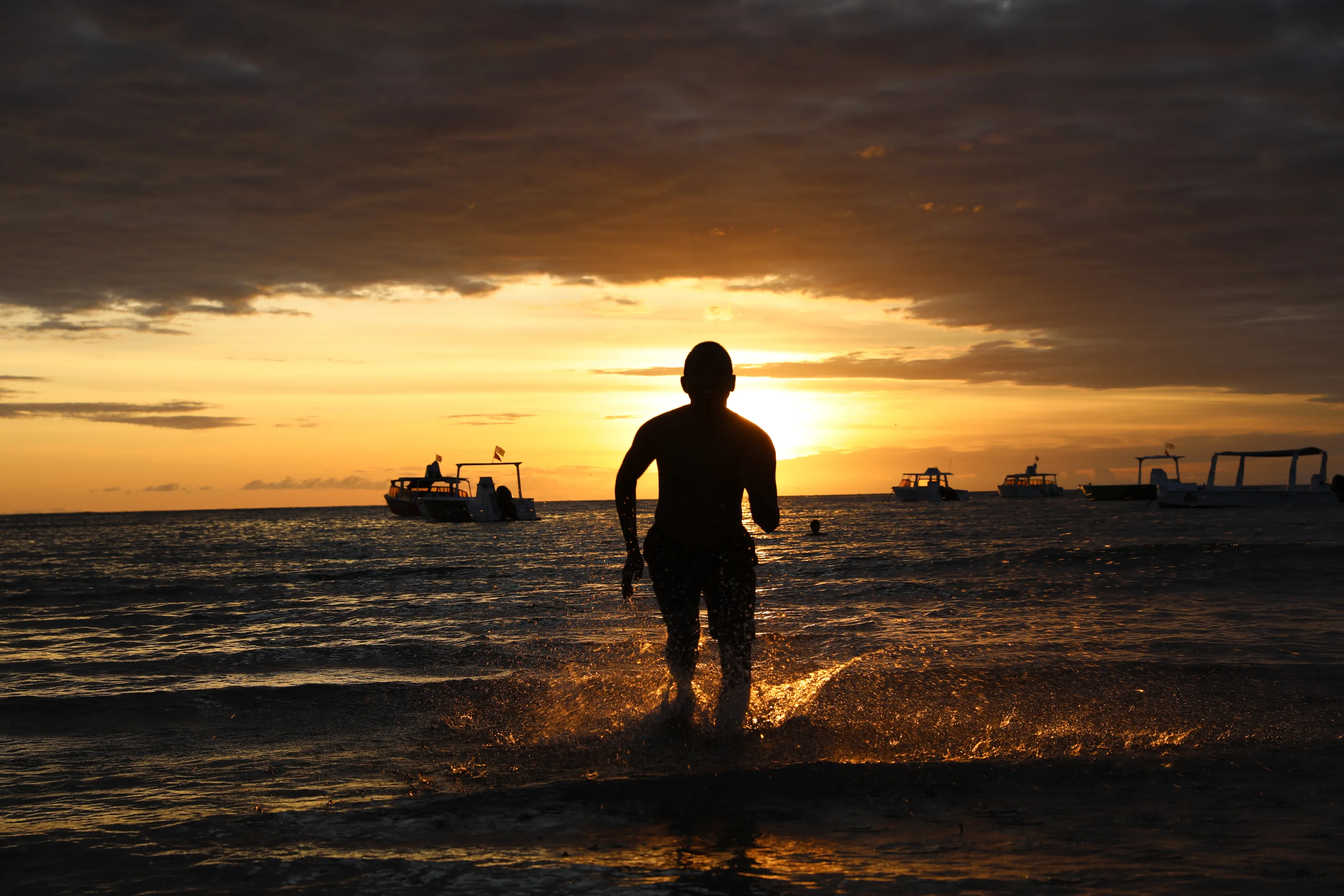 One Person Running