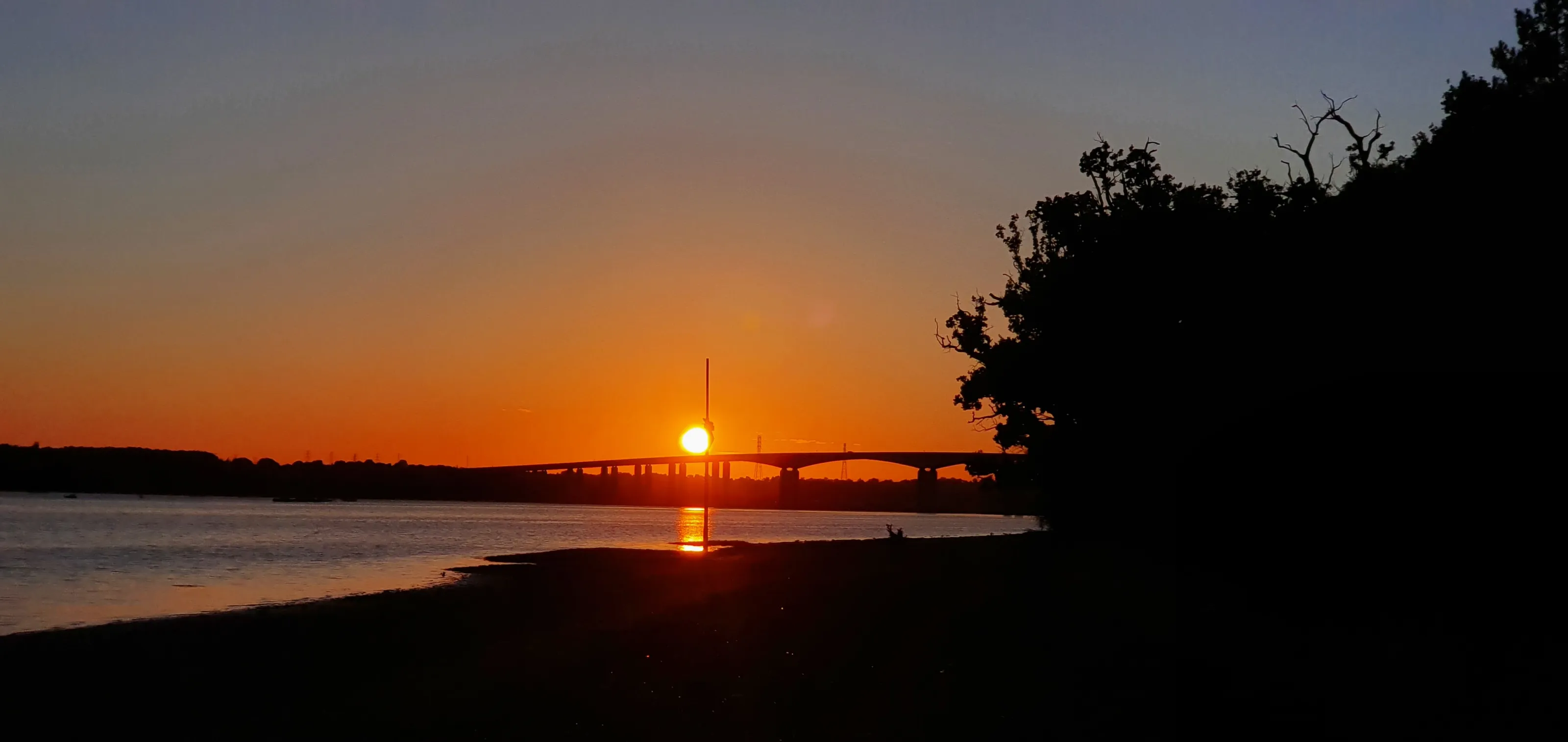 Bridges at Sunrise or Sunset (in colour)