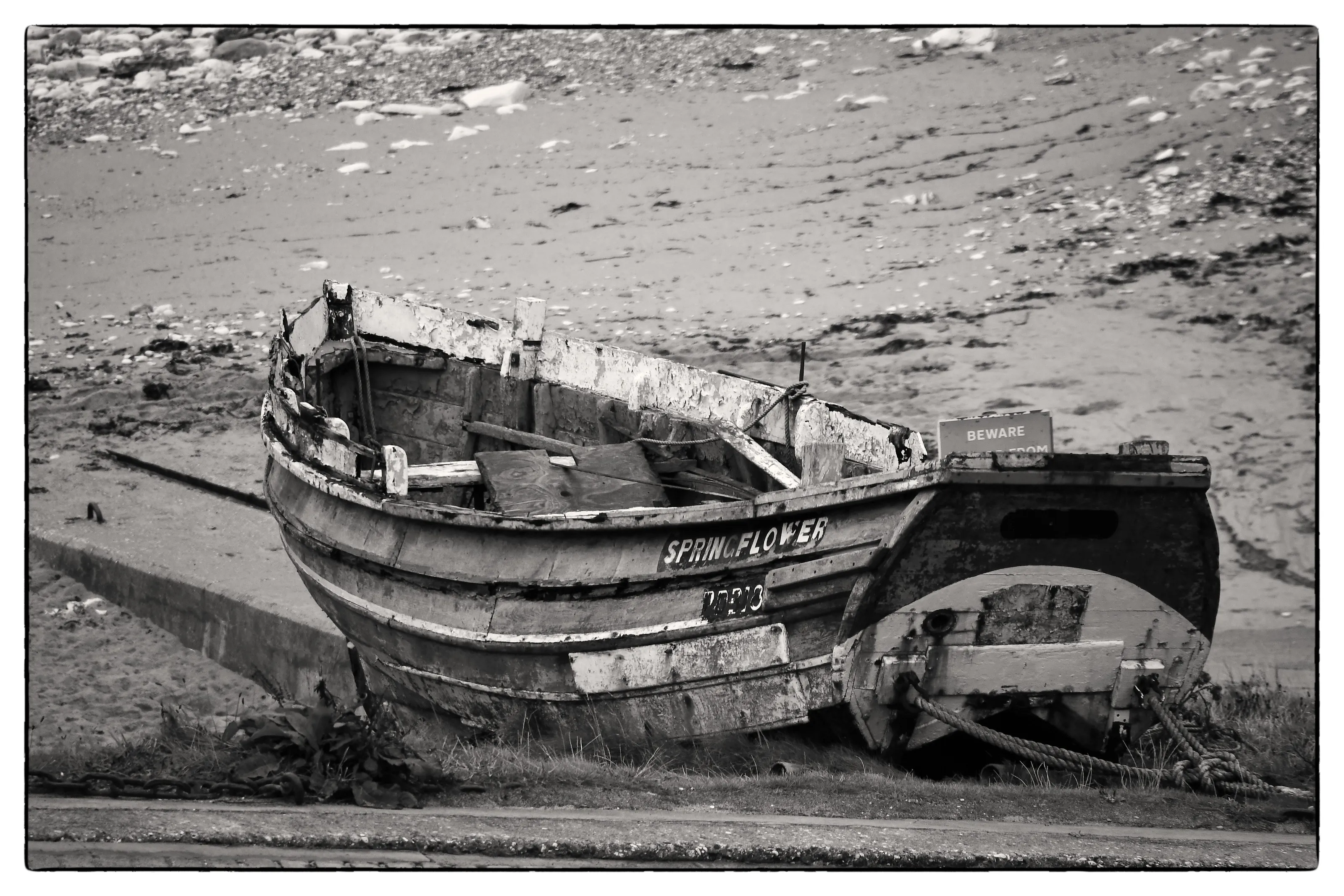 Abandoned or Derelict in Black and White