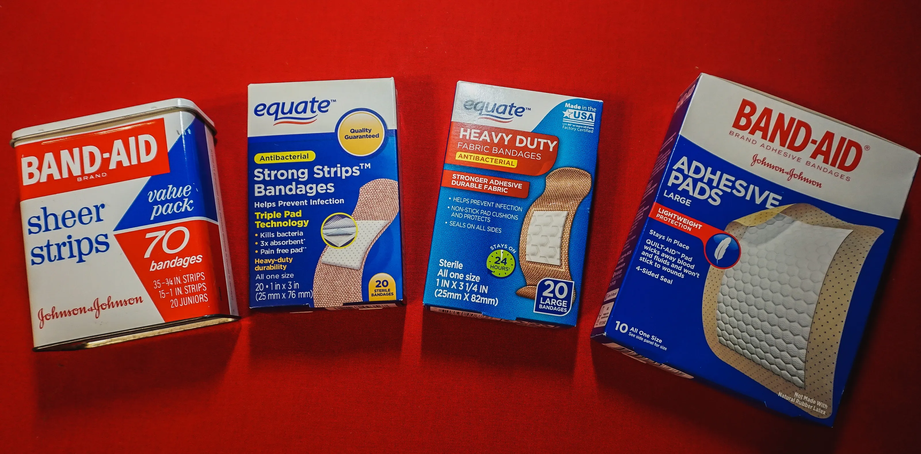 Band-Aids/Sticking Plasters (in colour)