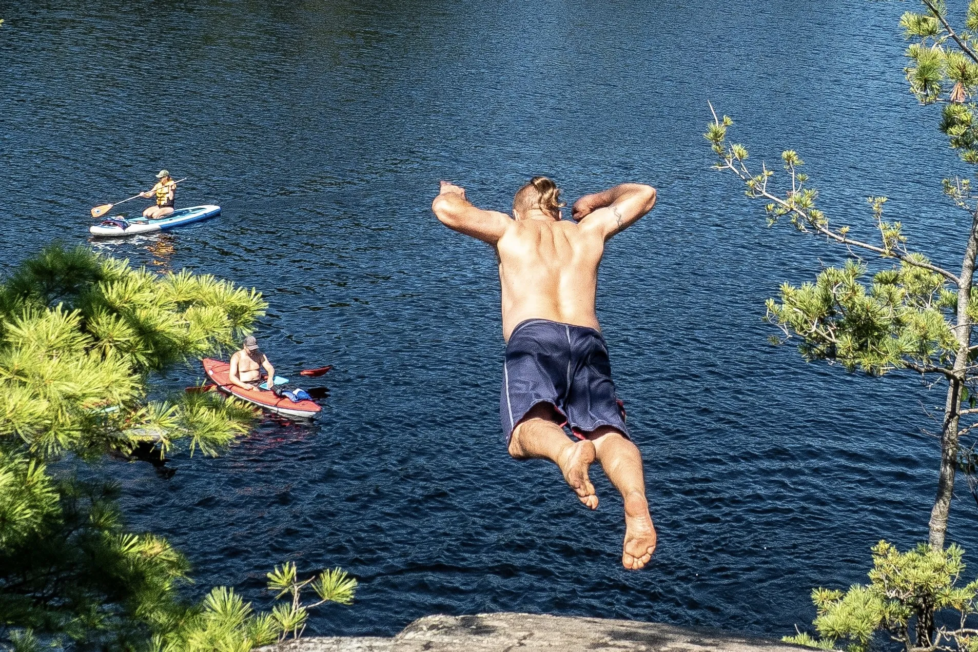 Active Person Off the Ground (no airplanes)