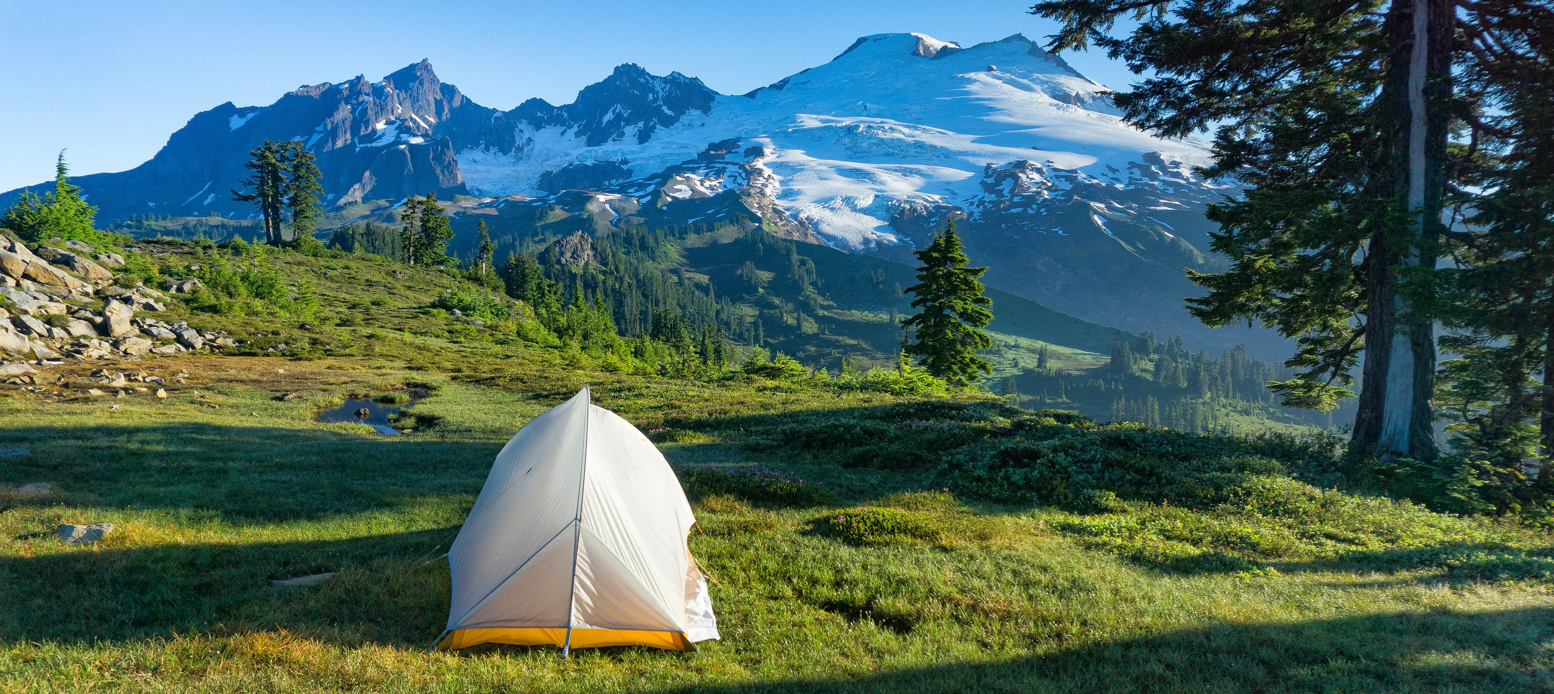 Landscape Views That Feature a Tent (in colour)