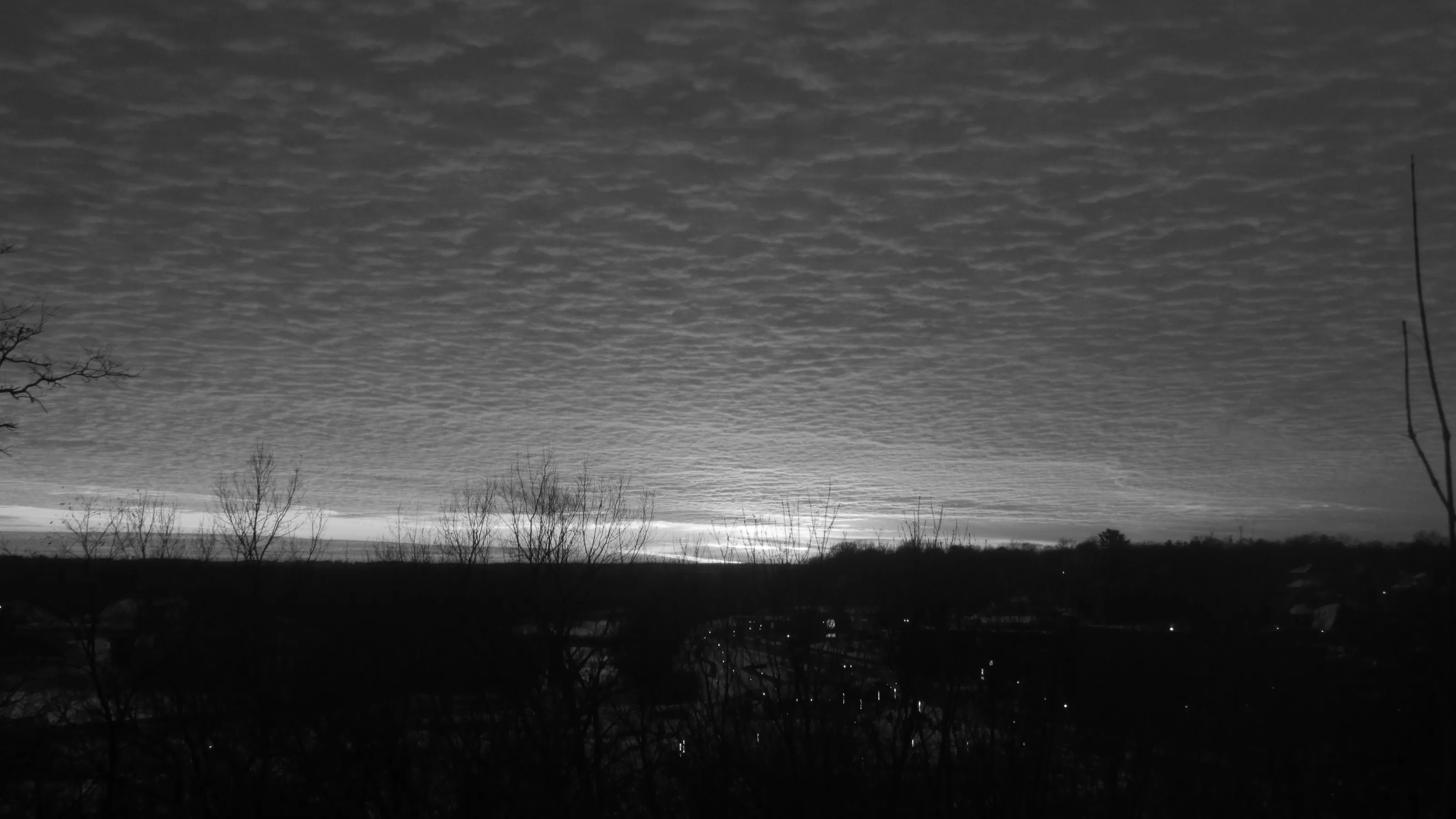 Sunset and Sunrise in Black and White