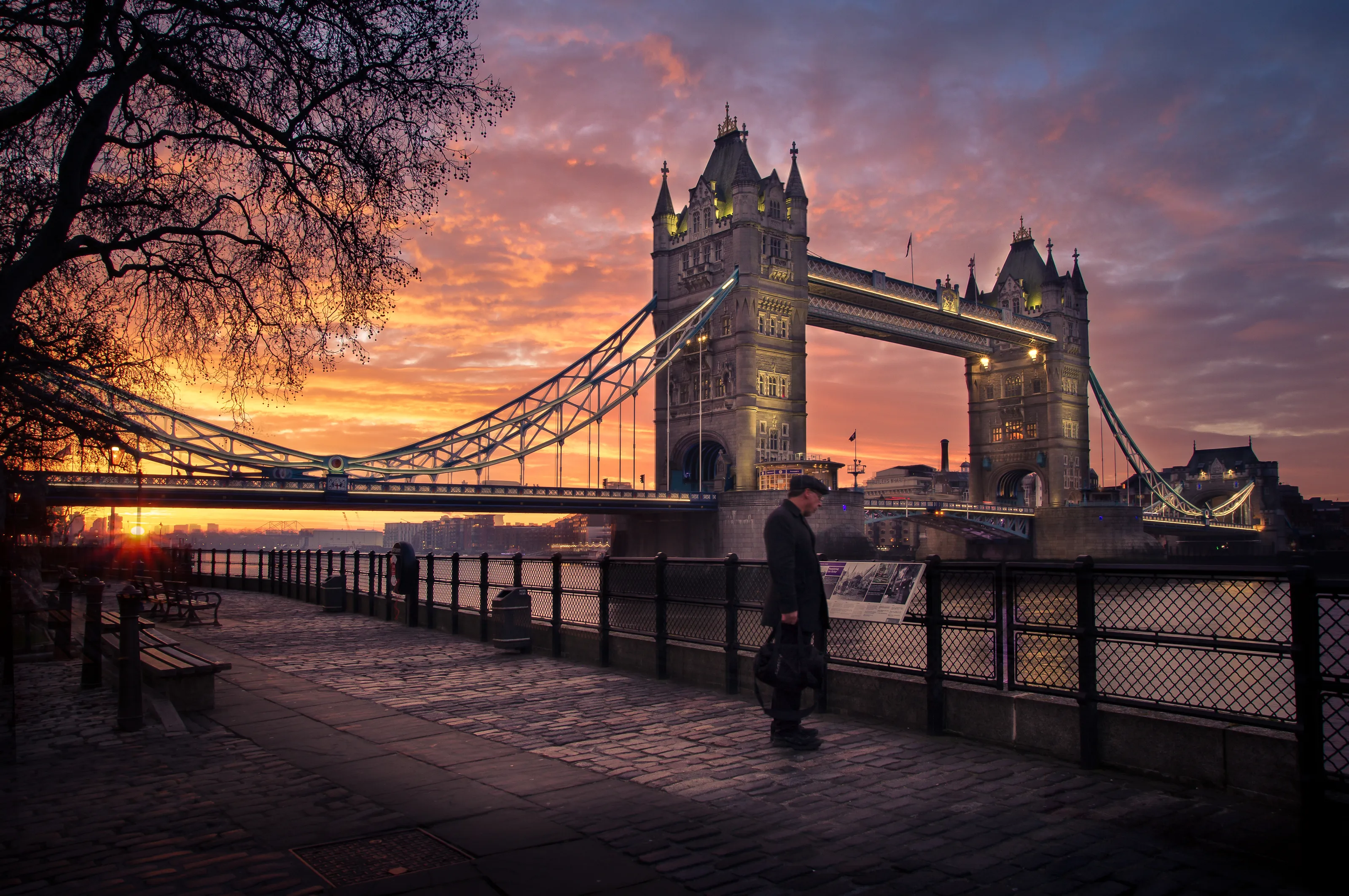Sunrise and Sunset in the City