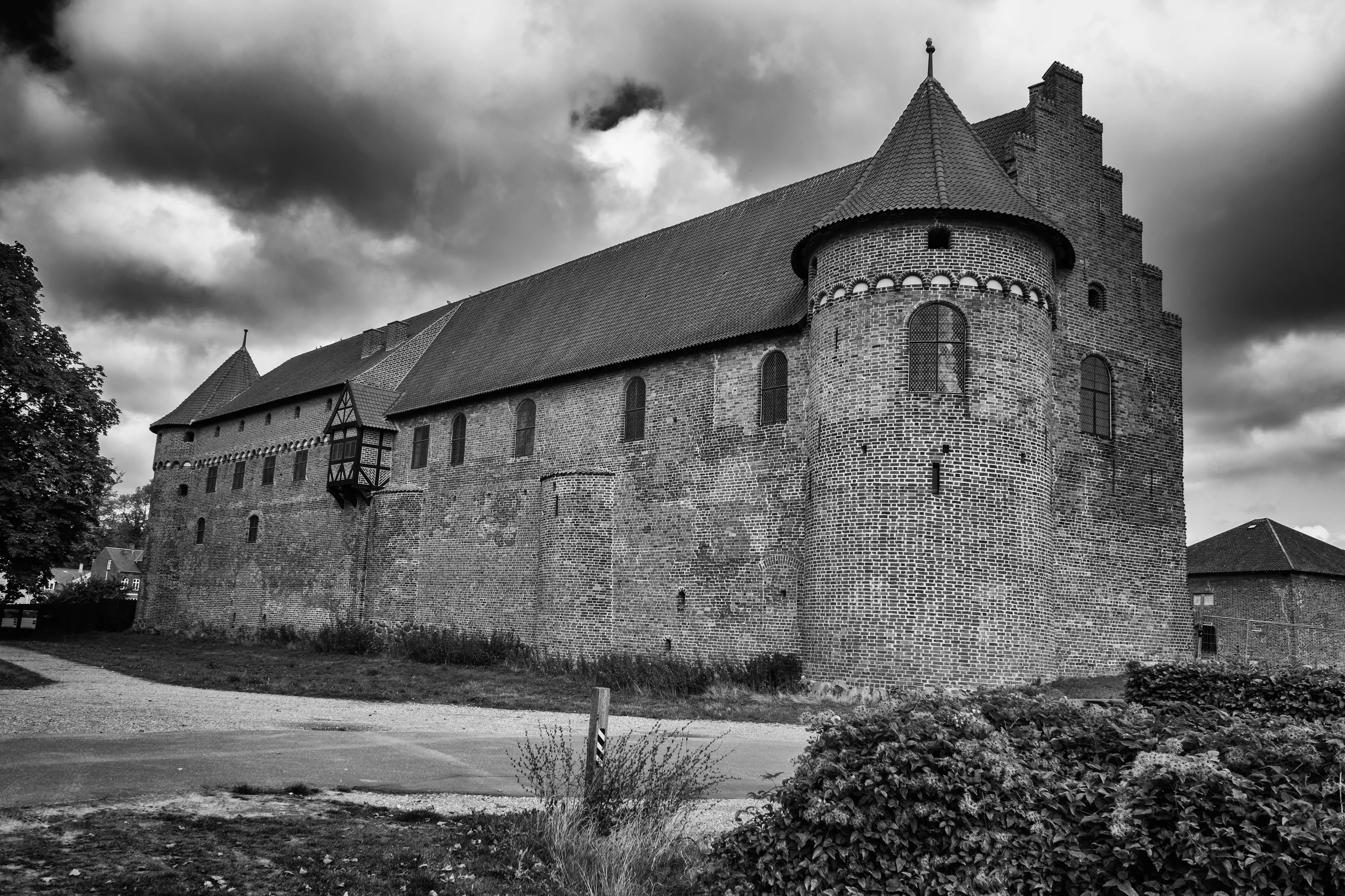 Castles in the Nordic Countries in Black and White