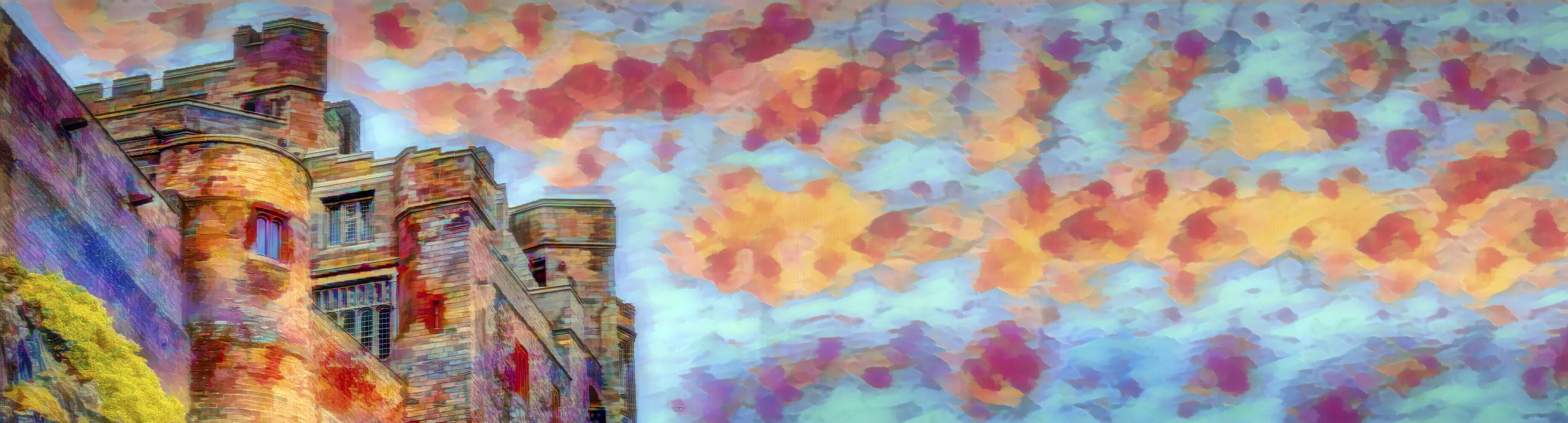 Castles with Painterly Editing Effects (in colour)