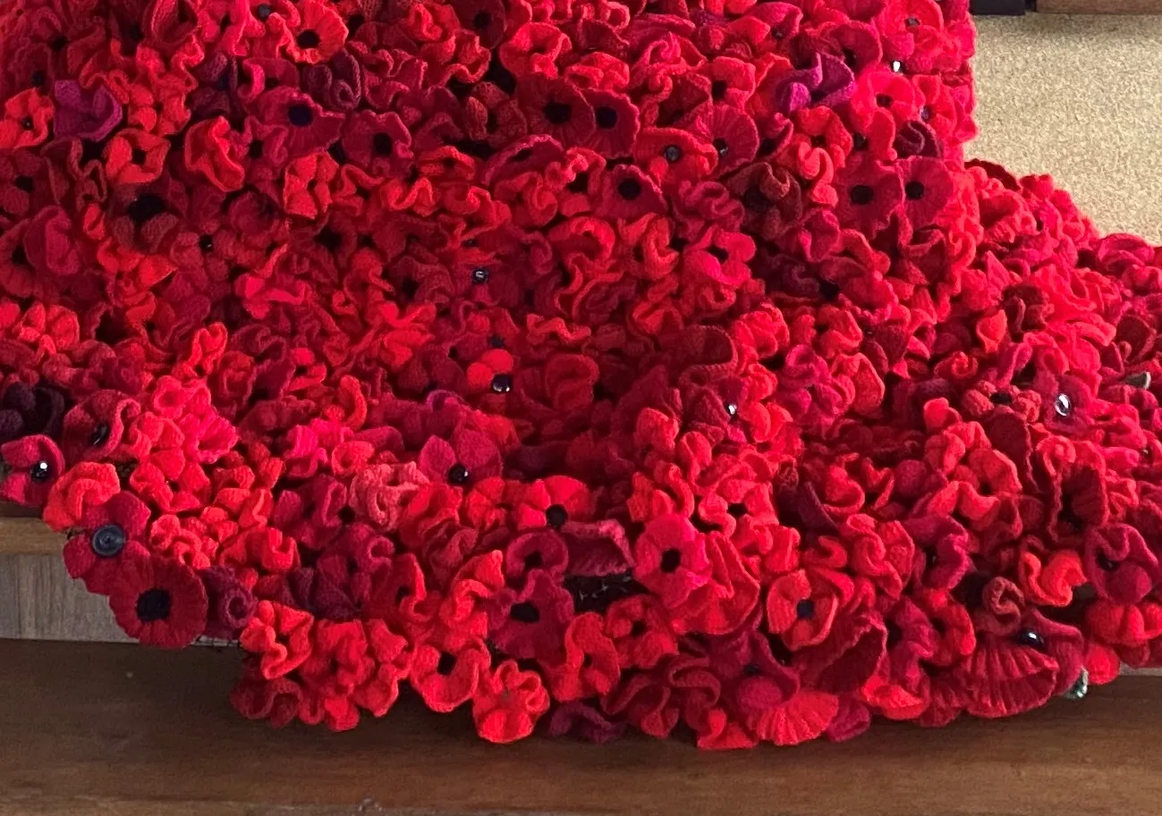 Artificial Poppies of Remembrance (in colour)