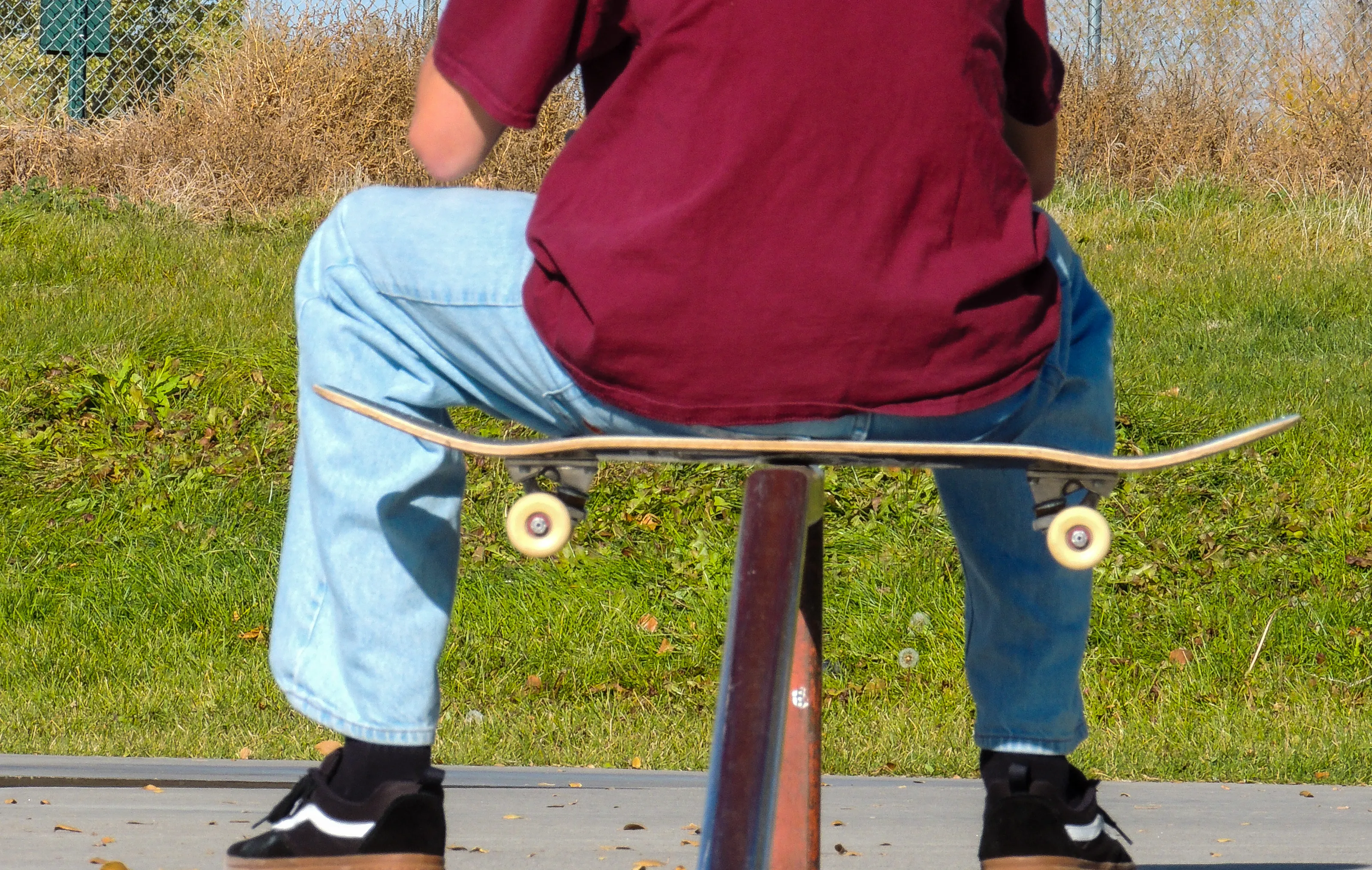 People Sitting on Unusual Seats (in colour)