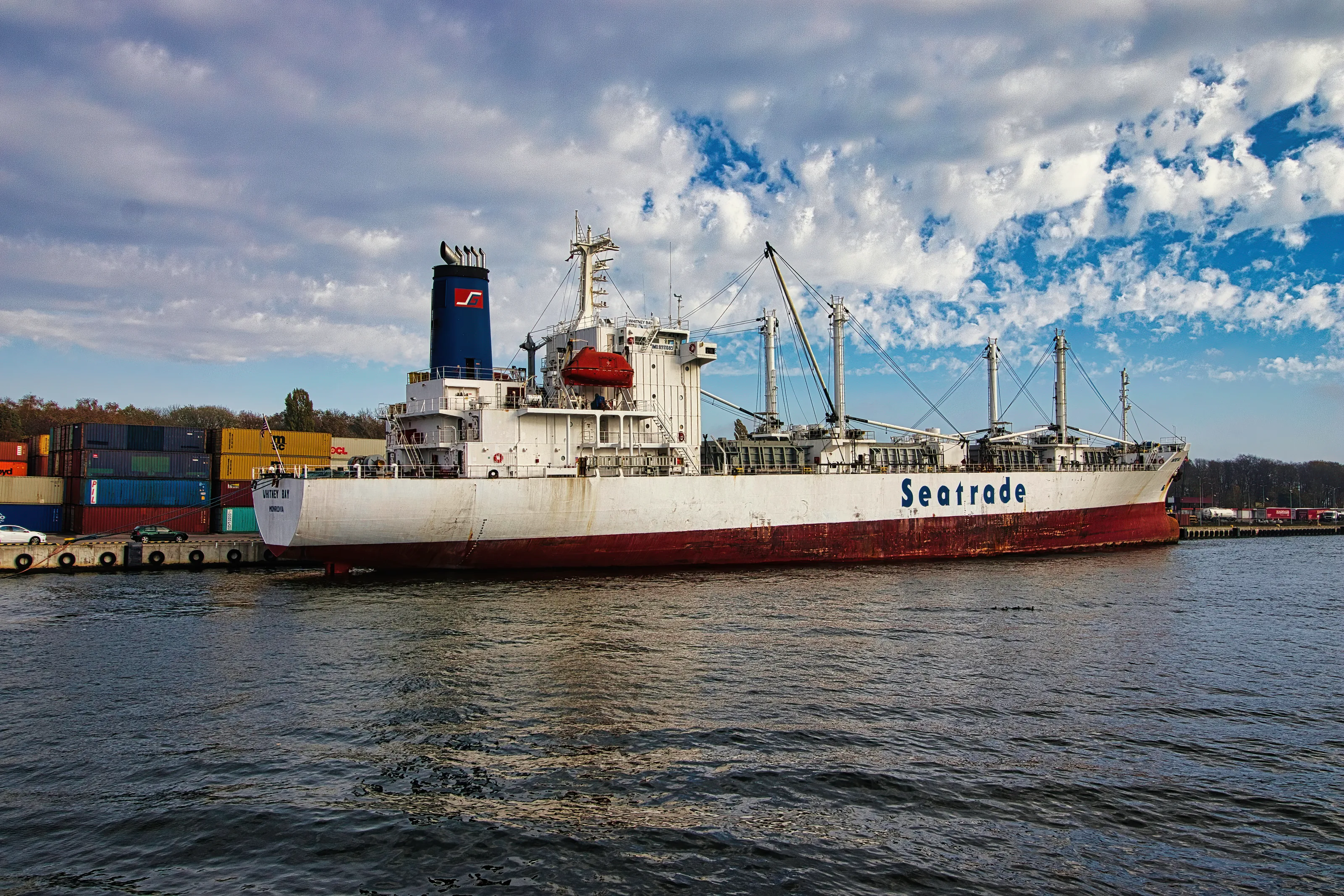 Ships Moored at a Dock