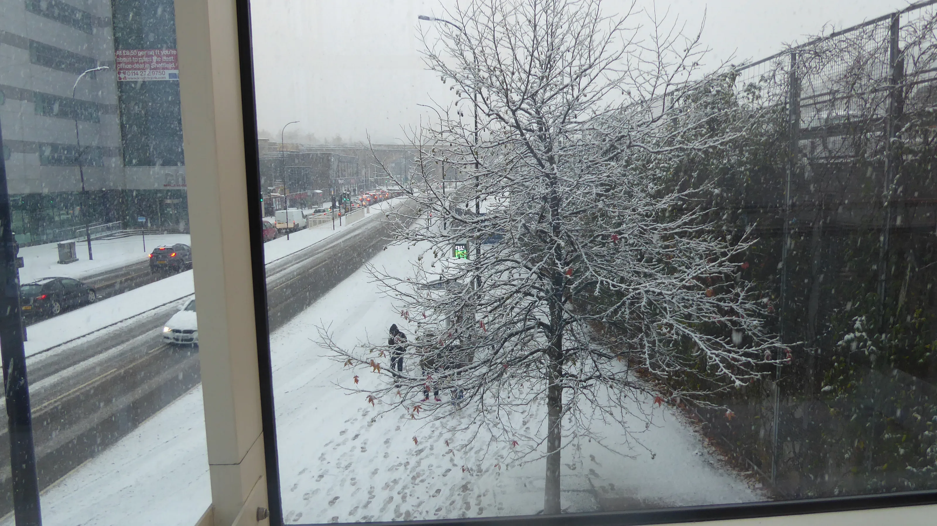 Snow in an Urban Environment (in colour)