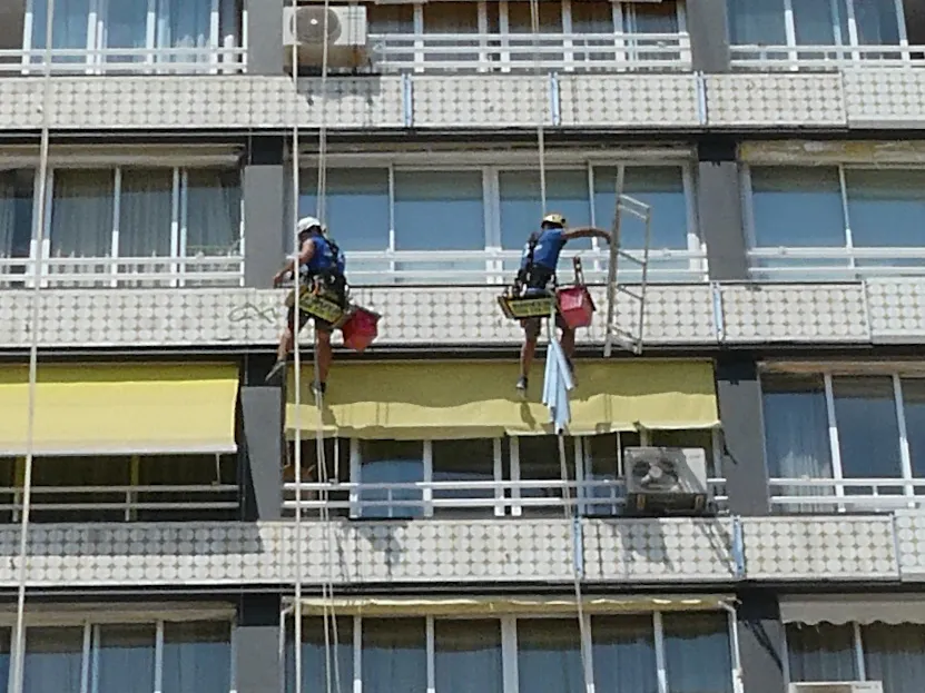 People Working Off the Ground