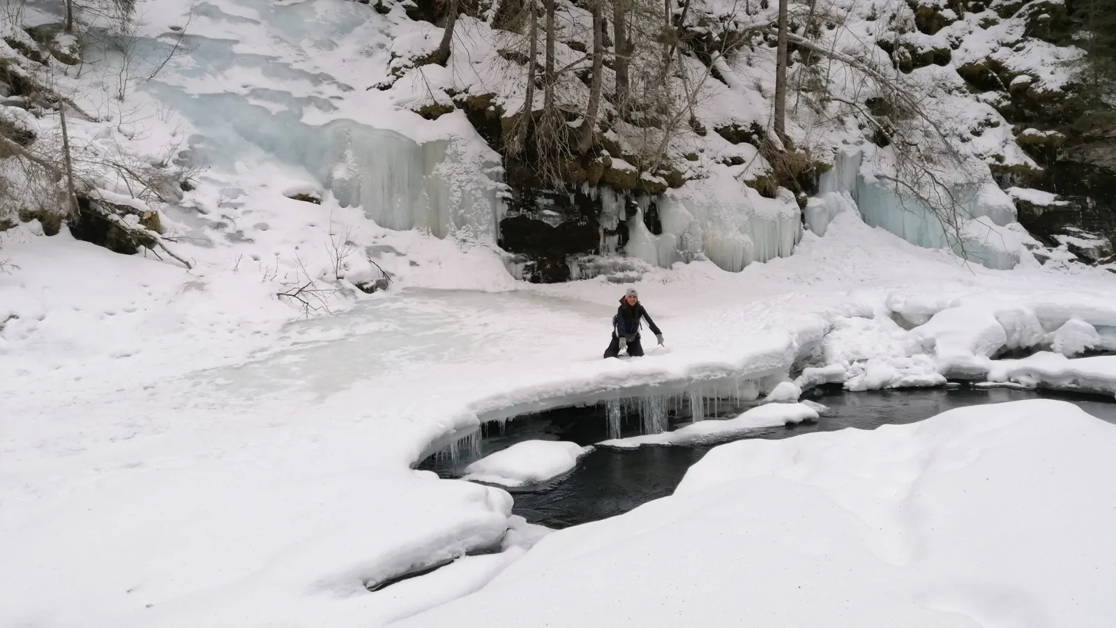 By the Water in Winter (in colour)