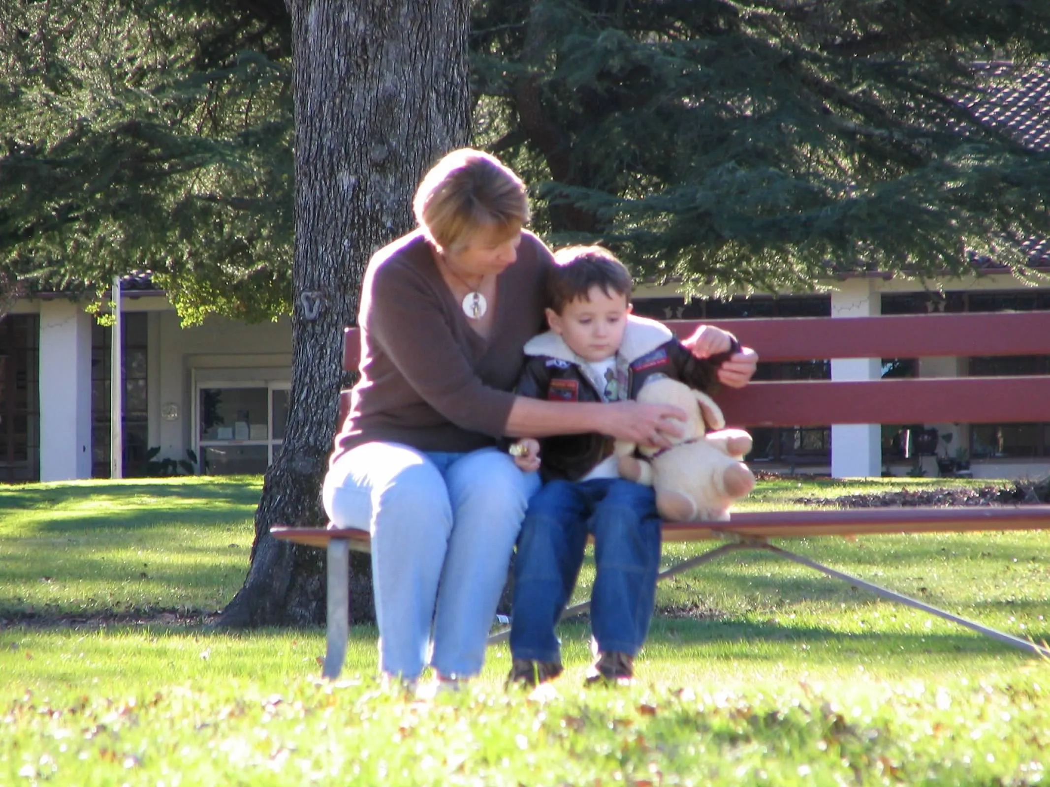 People or Animals on Benches