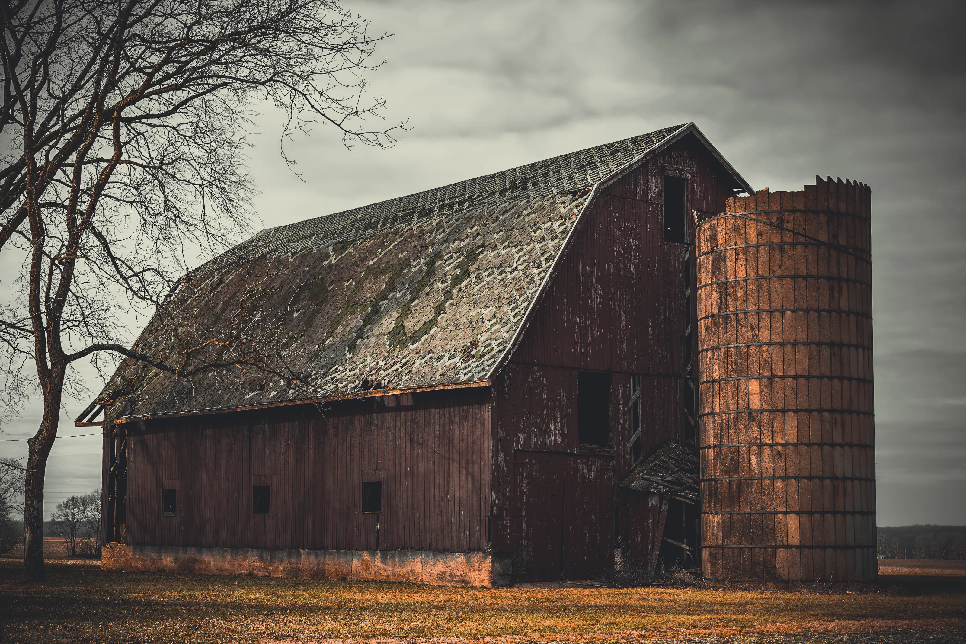 Old Wooden Barns