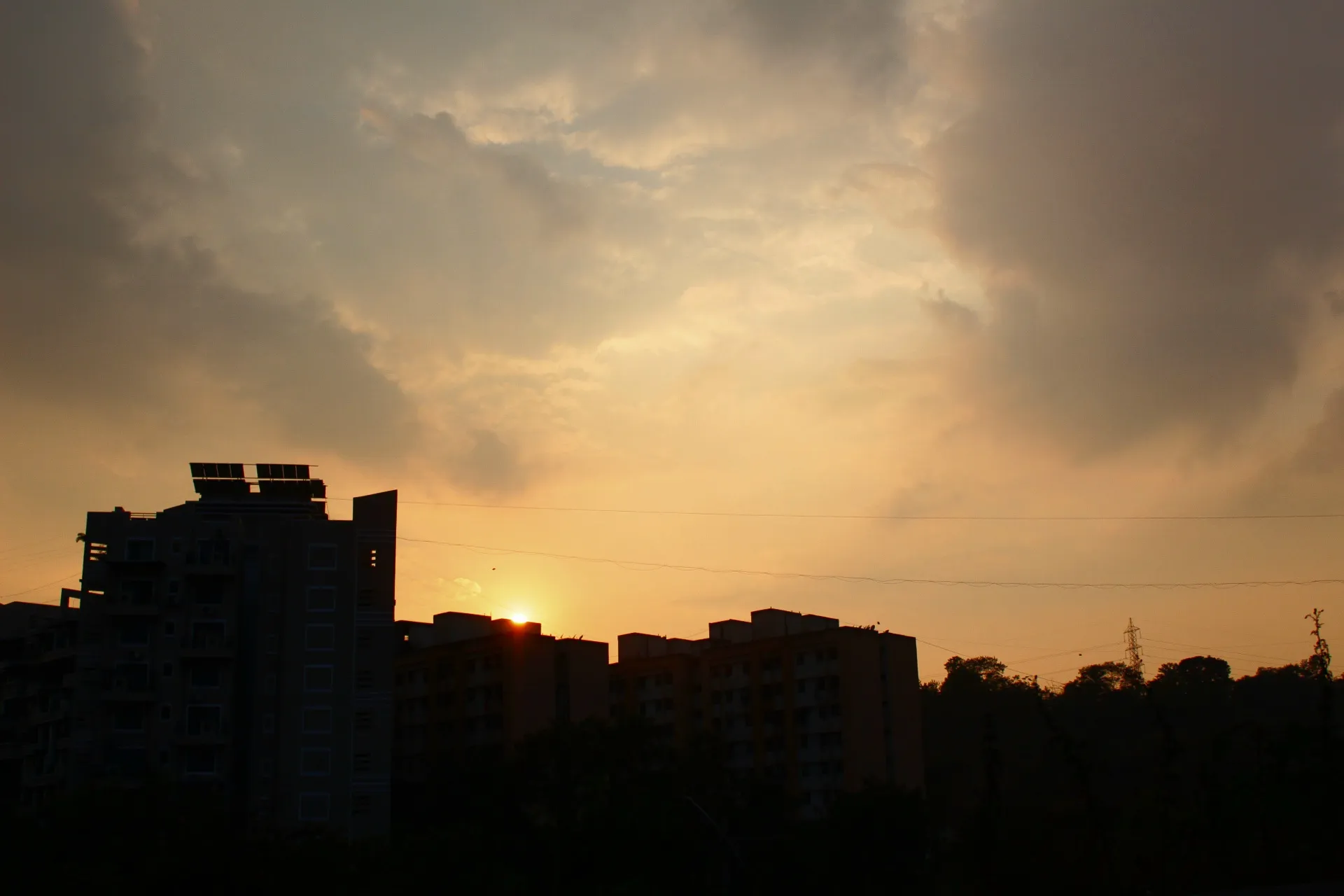 Urban Settings at Sunrise and Sunset