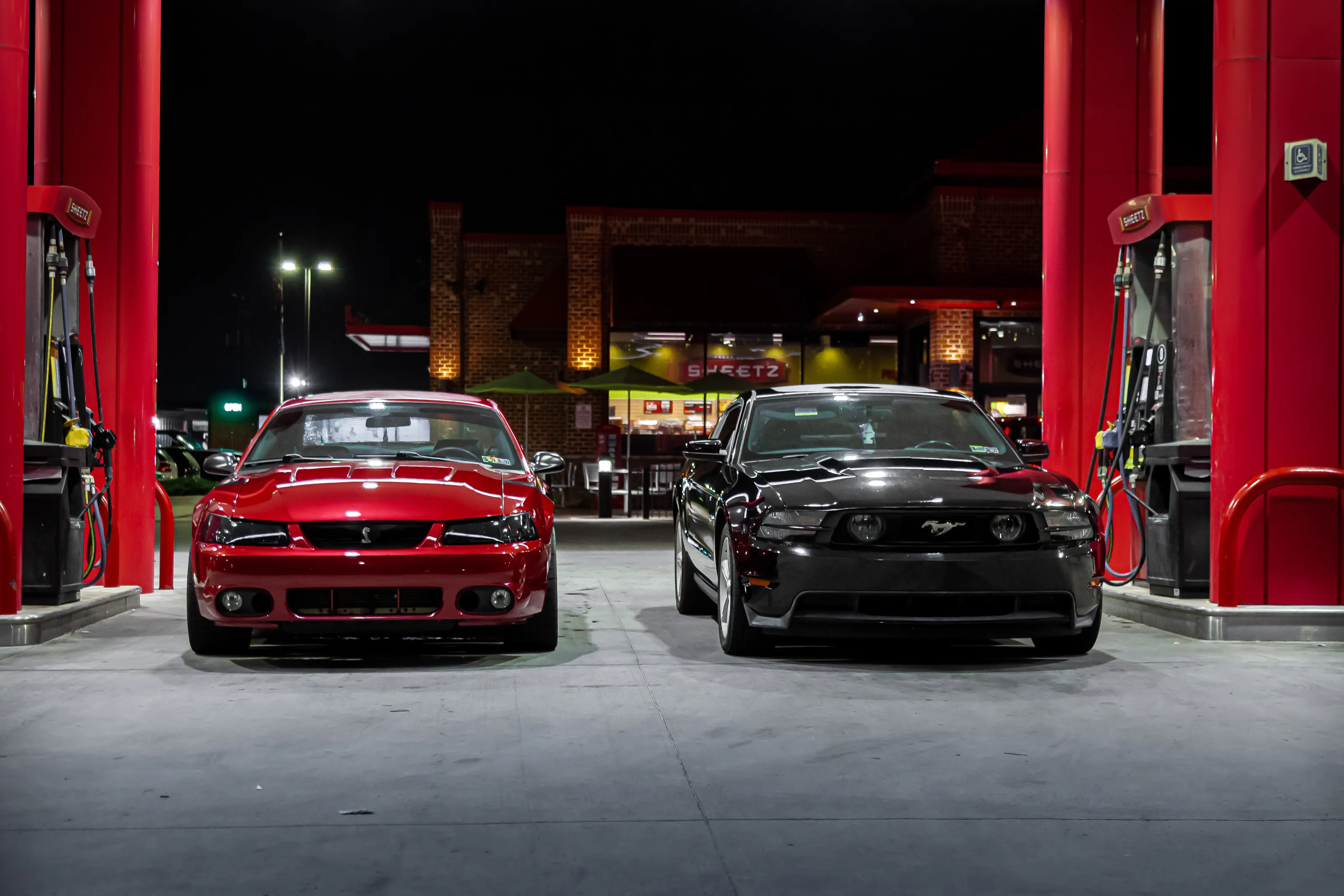 Vehicles At Gas Stations