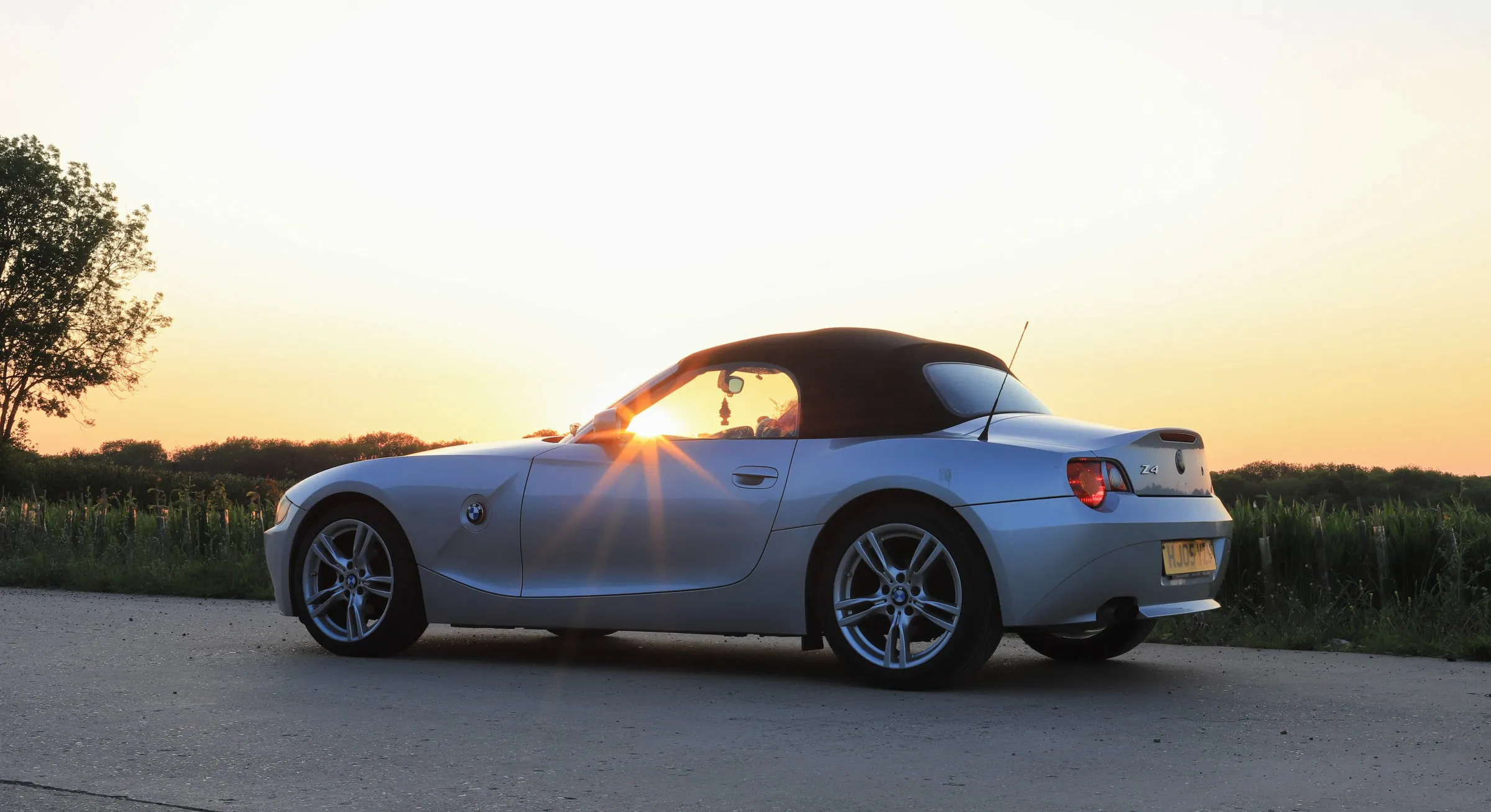 Cars at Sunrise or Sunset