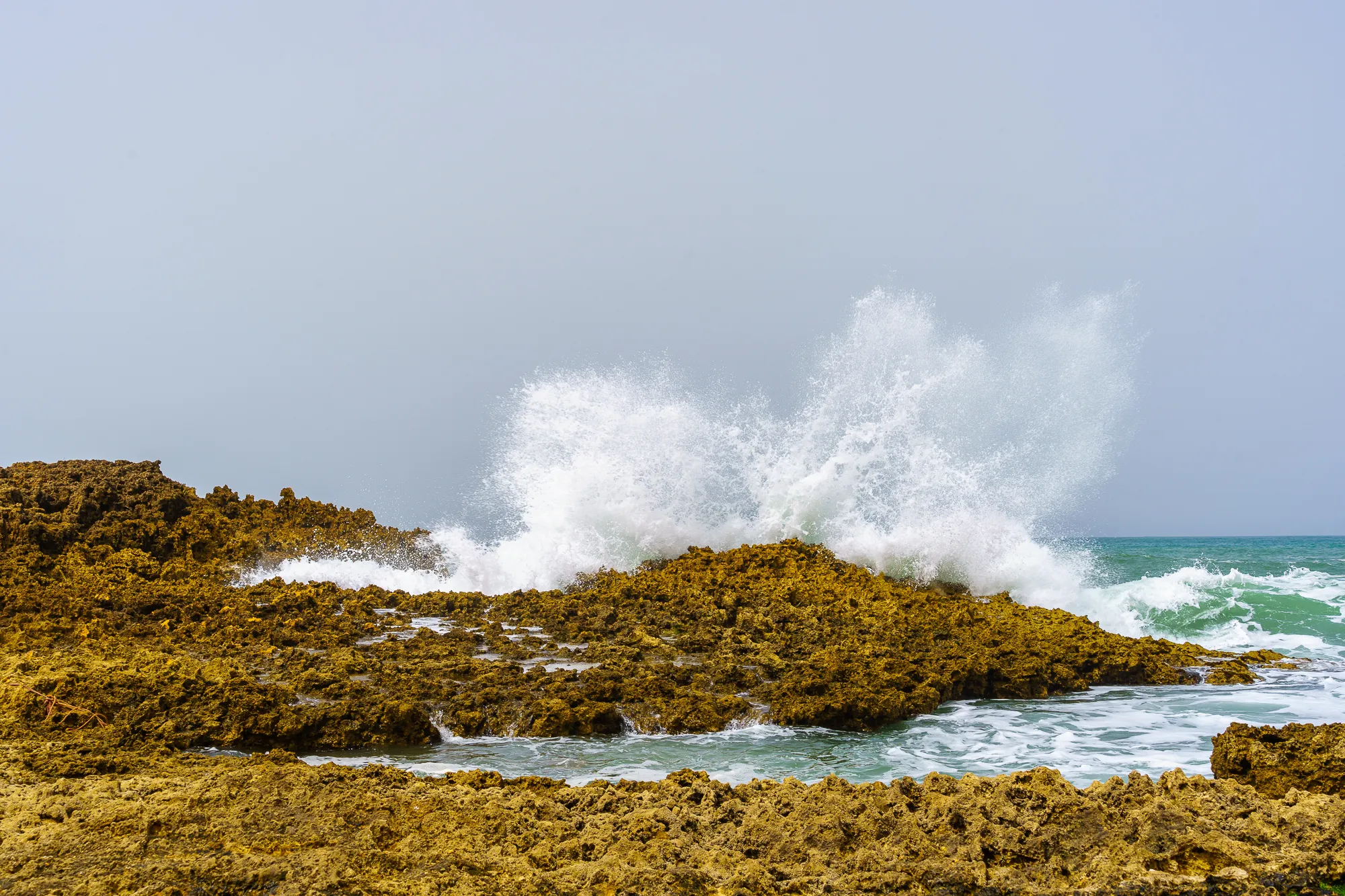 Waves on Rocks