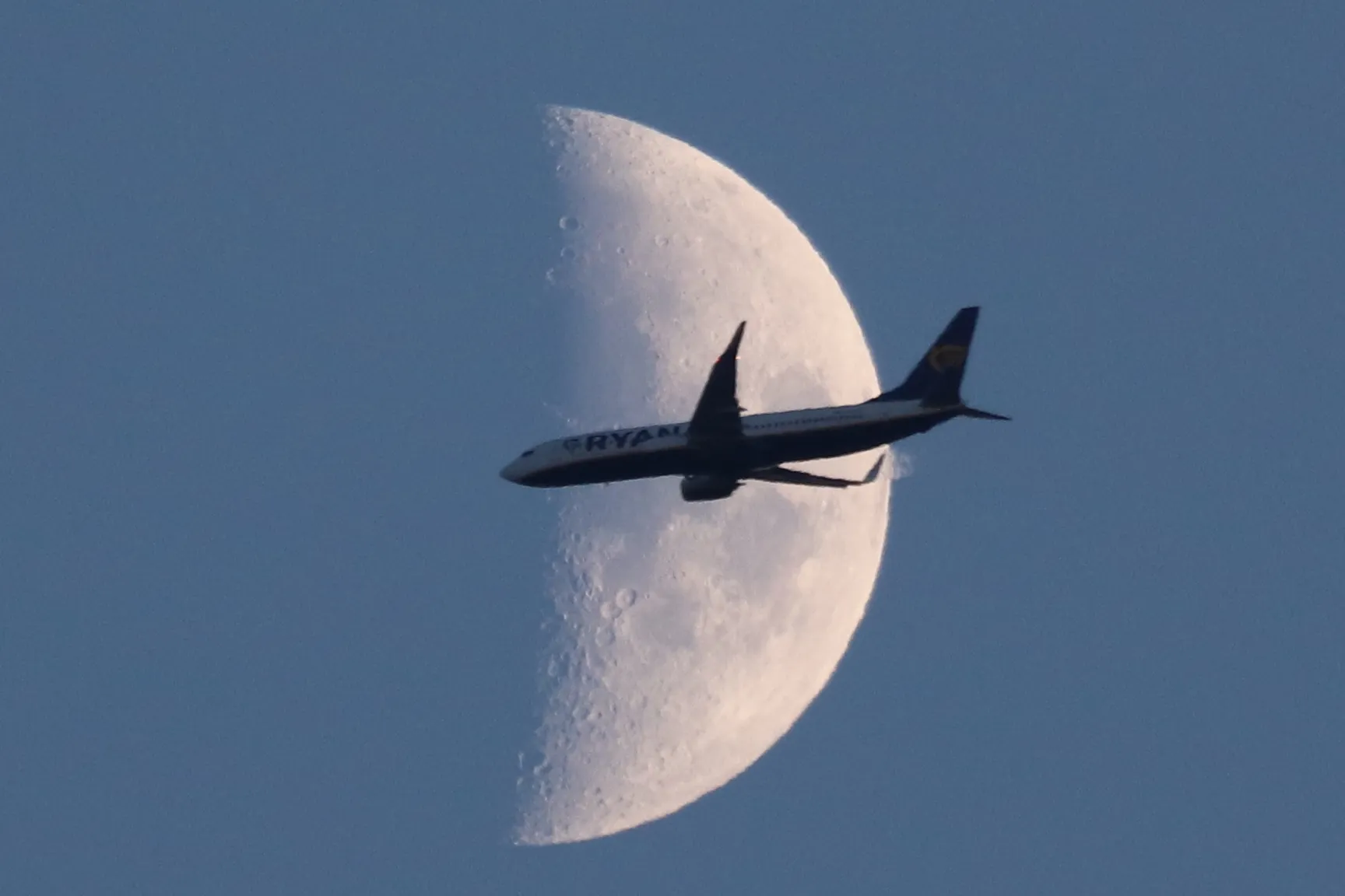 Planes Passing in Front of the Moon