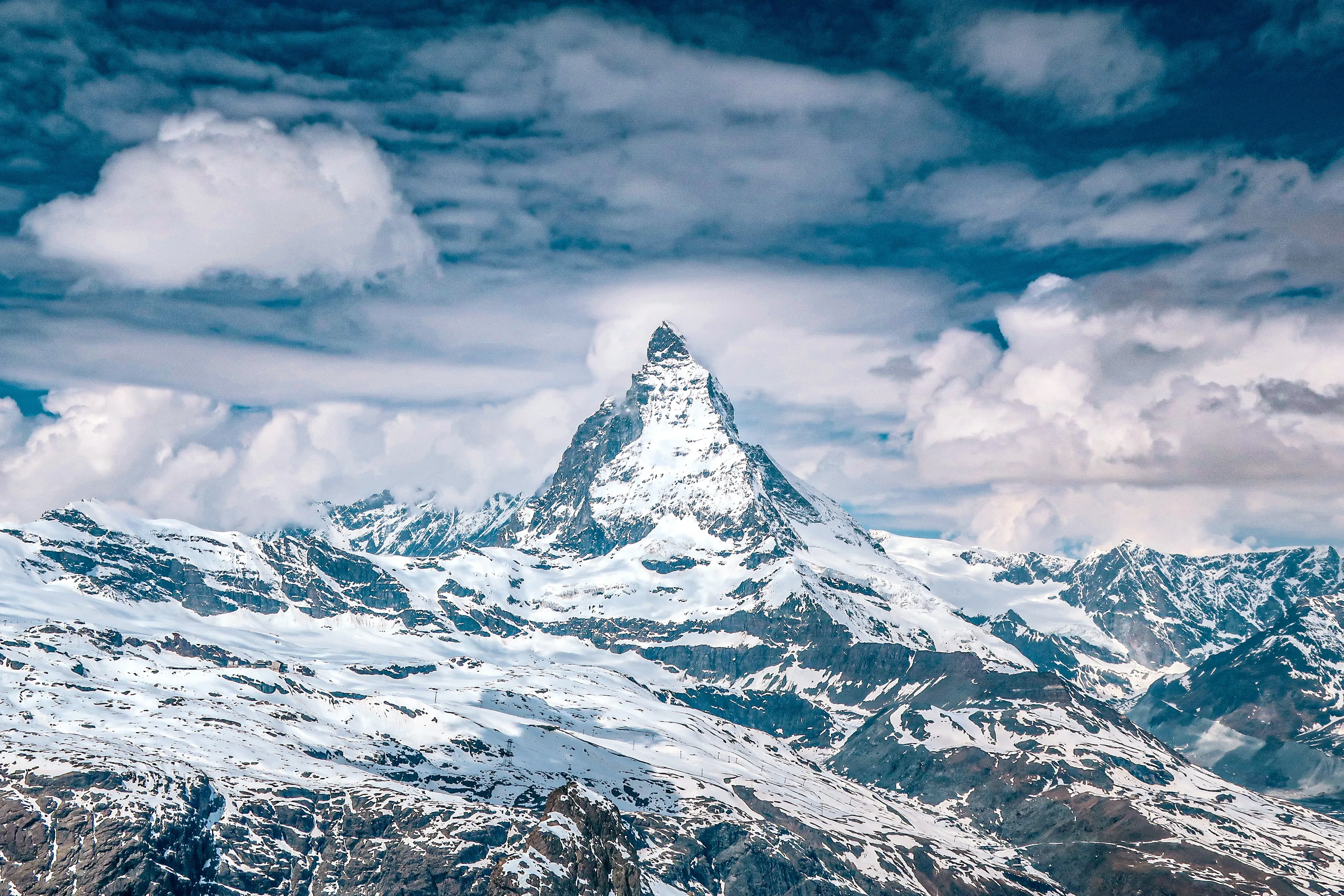 The Swiss Alps (in colour)