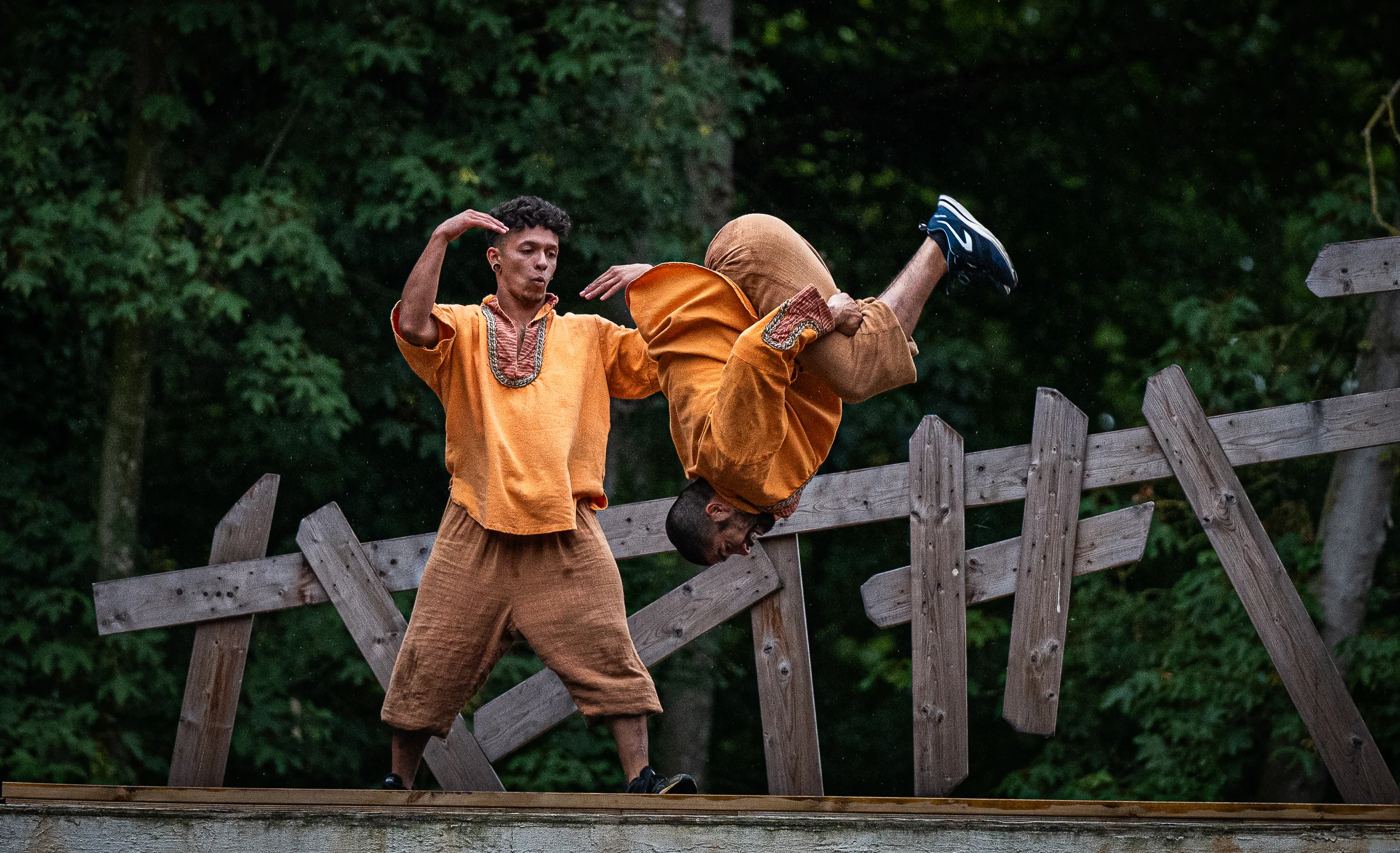 Acrobats Outdoors