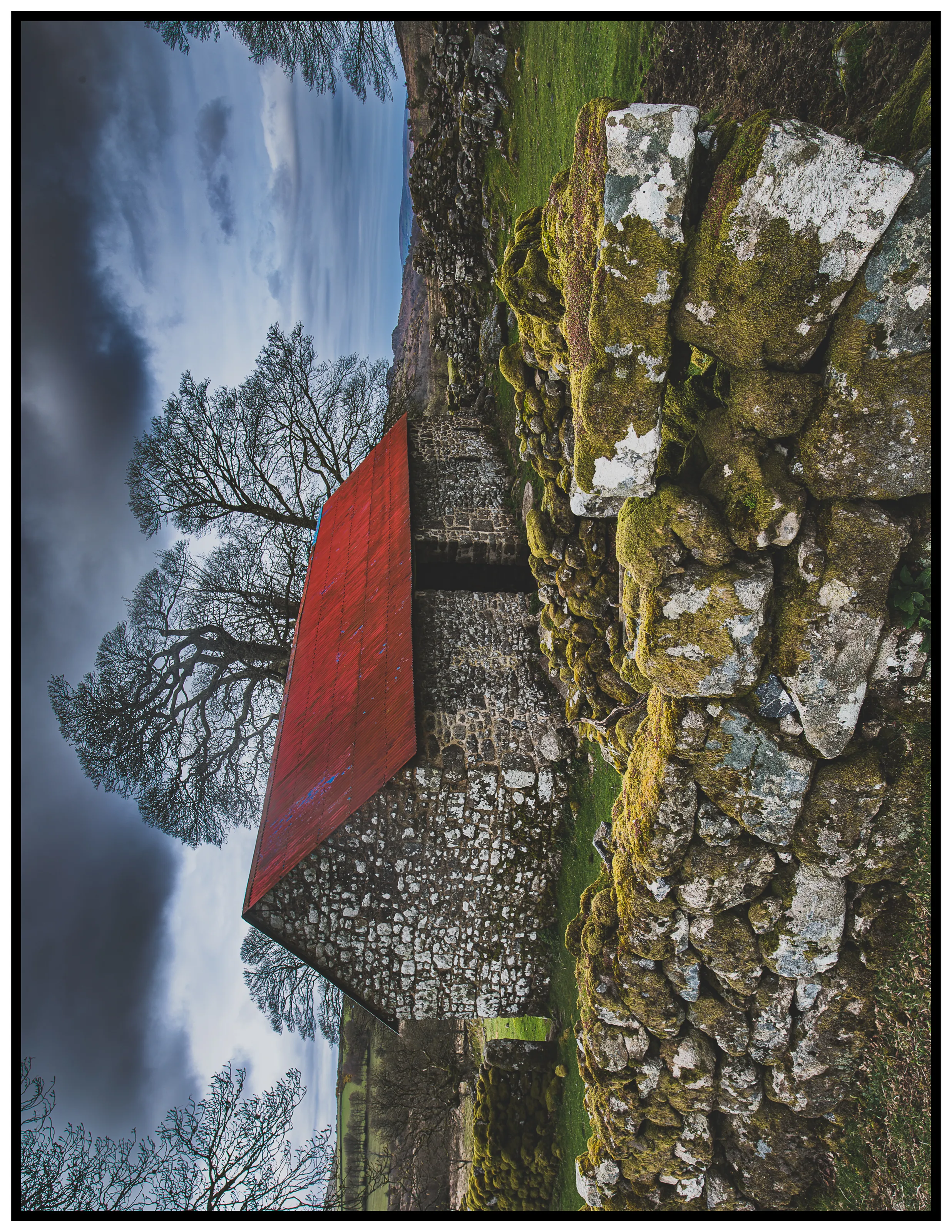 Old Barns (in colour)