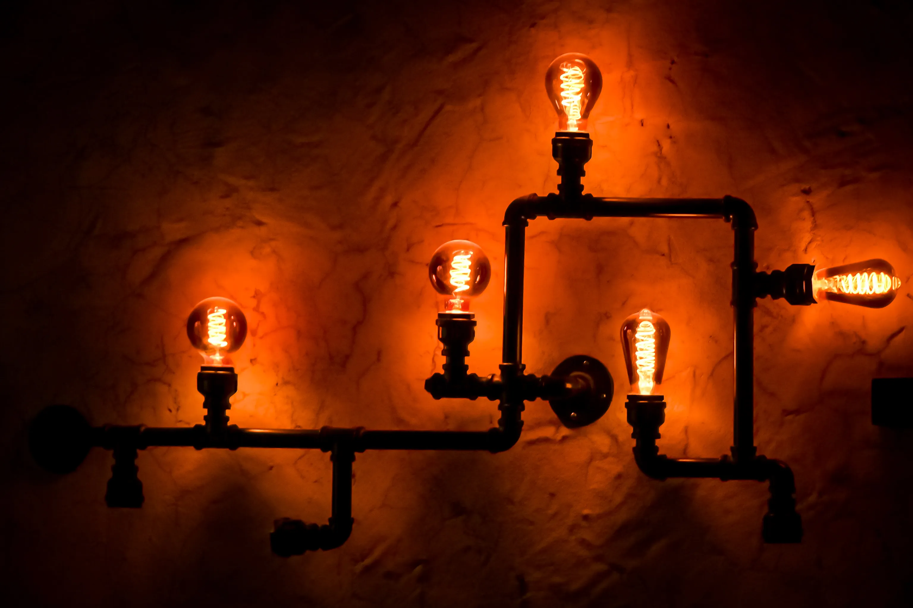 Light Play on Walls in the Dark