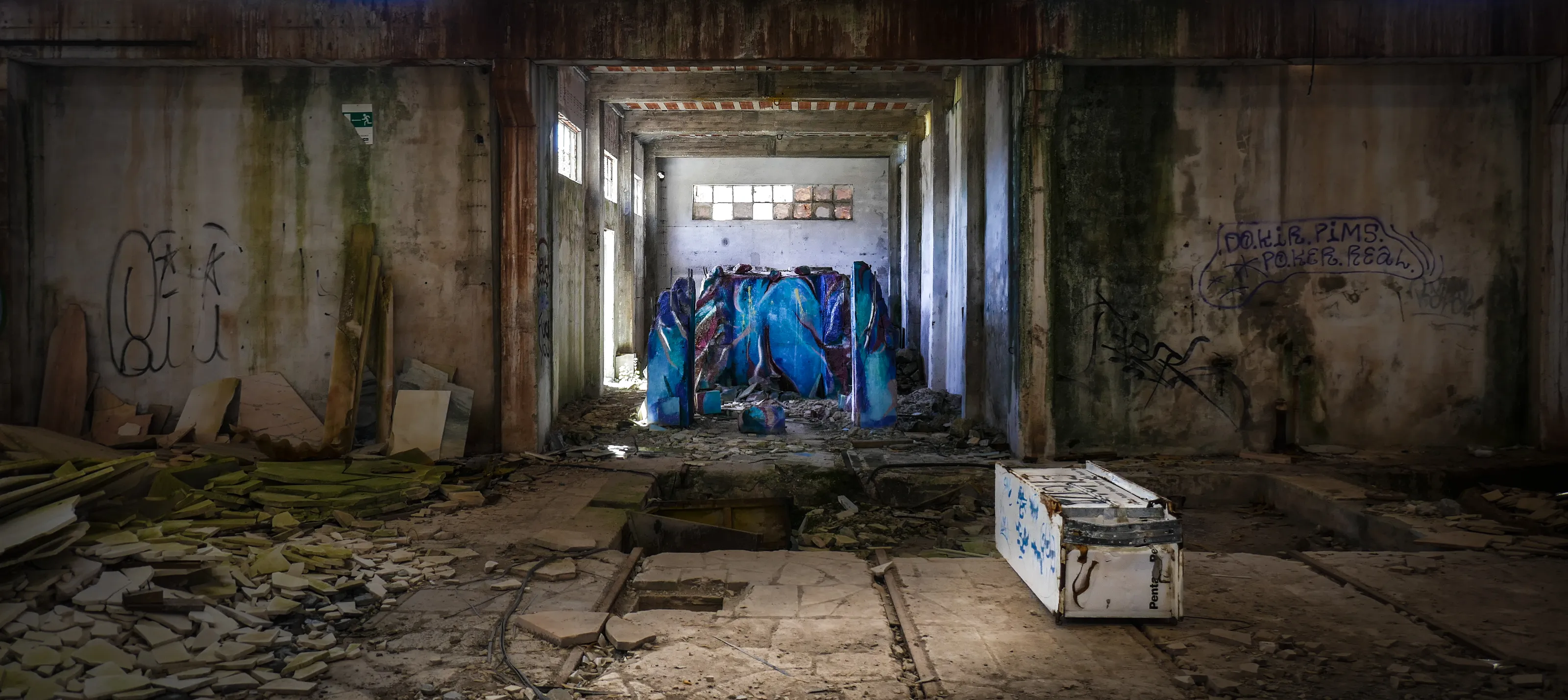 Deserted Abandoned Factory Interiors