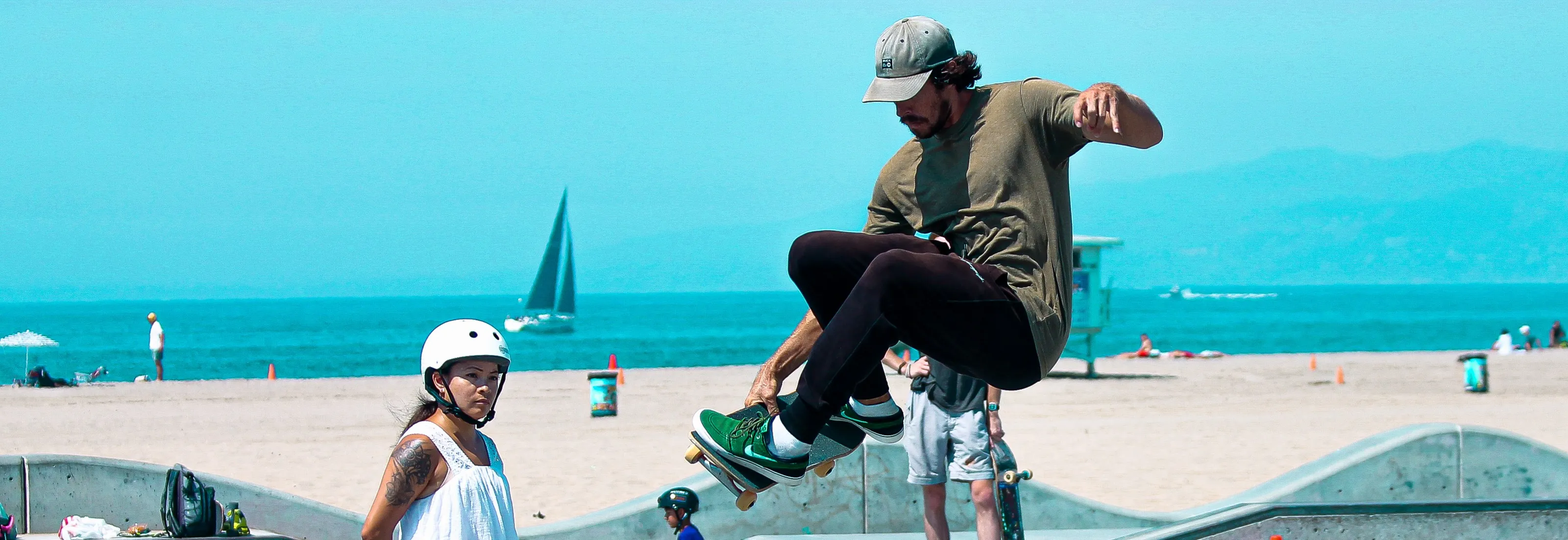 People on Skateboards