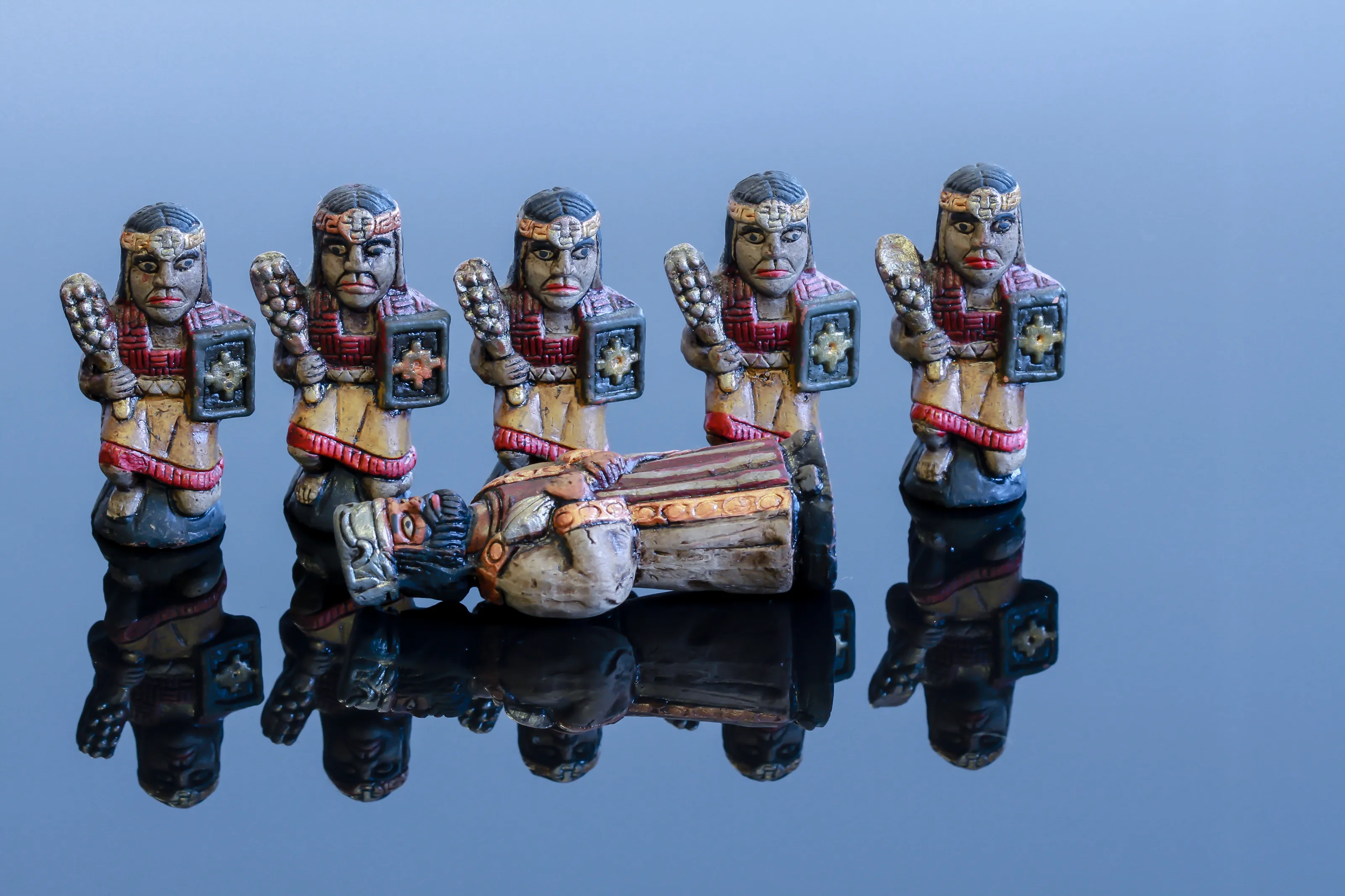 Still Life of Human Statuettes and Figurines