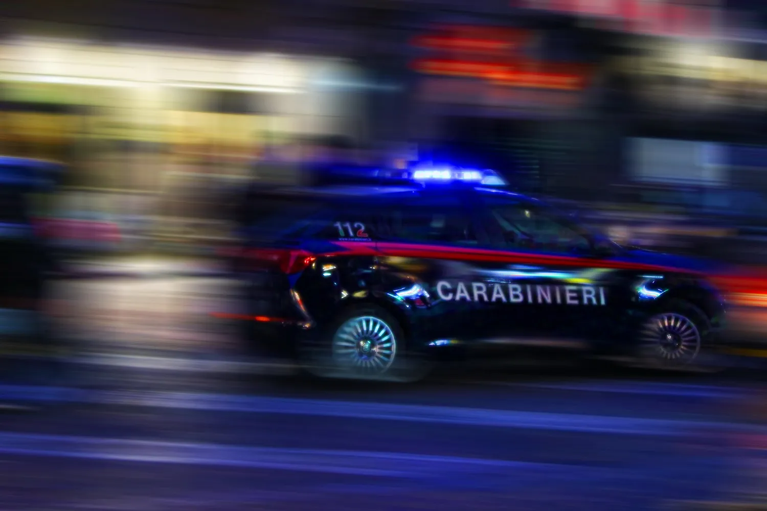 Army or Police Vehicles in the City