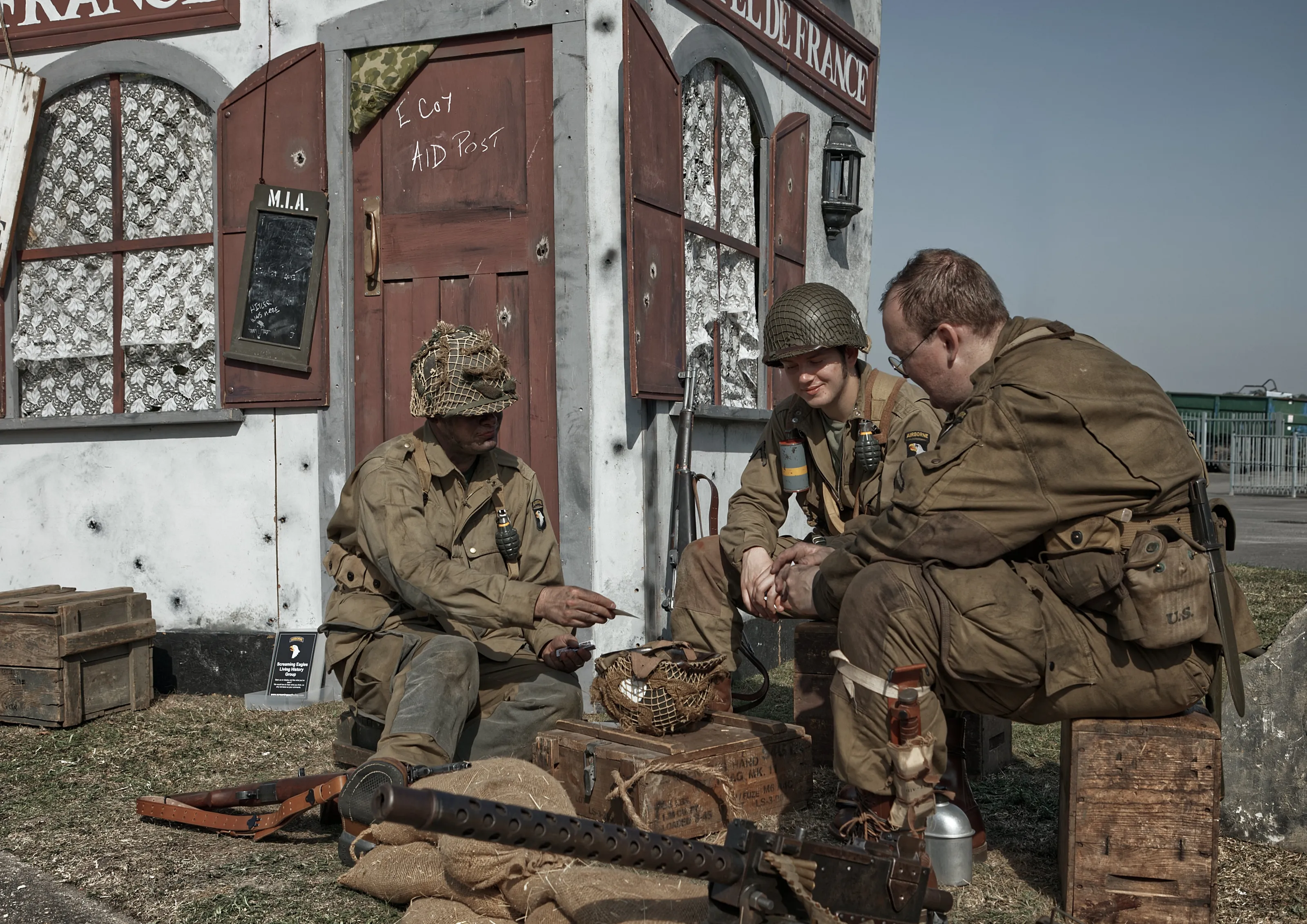 People Dressed in Military Uniform