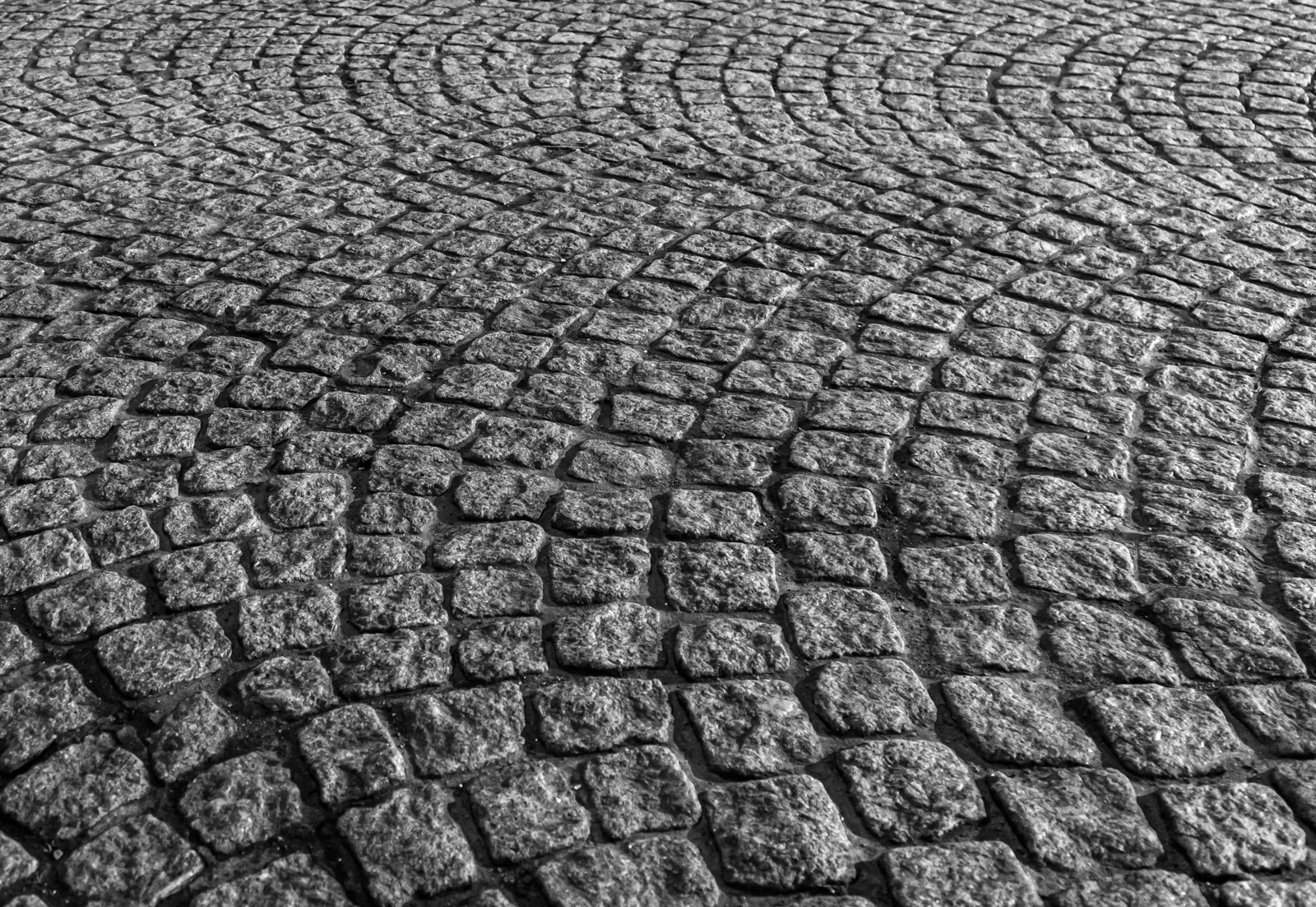 Streets and Pavements Made From Cobbles