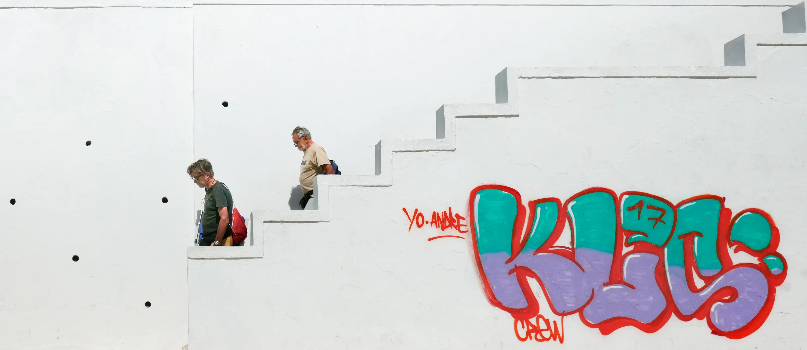 Flights of Outdoor Stairs
