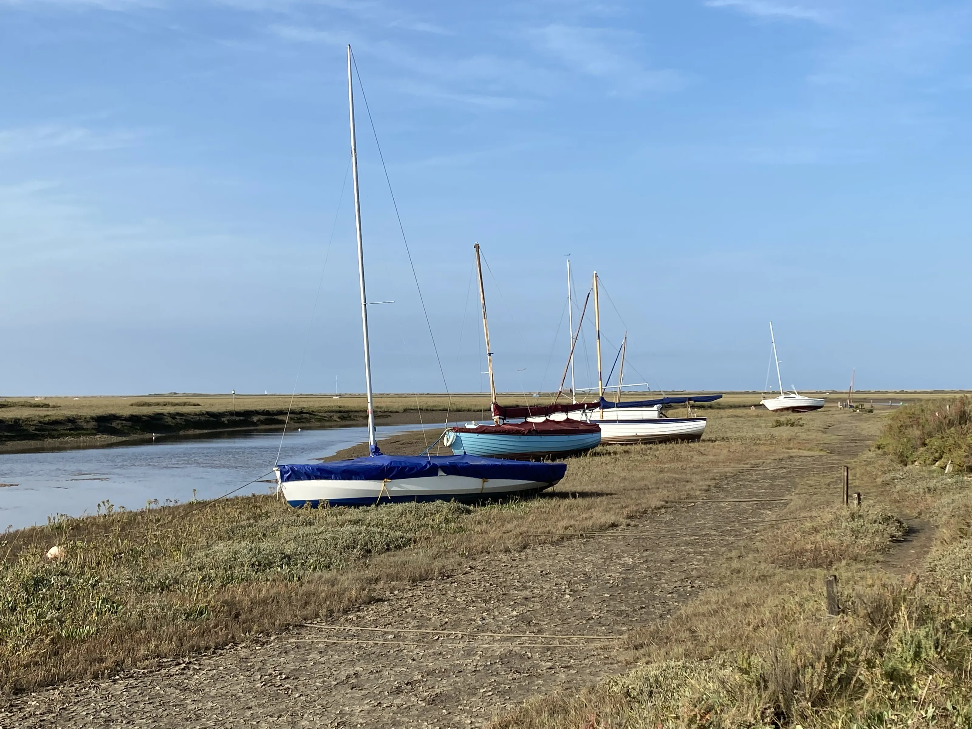 Small Boats Out of the Water (in colour)