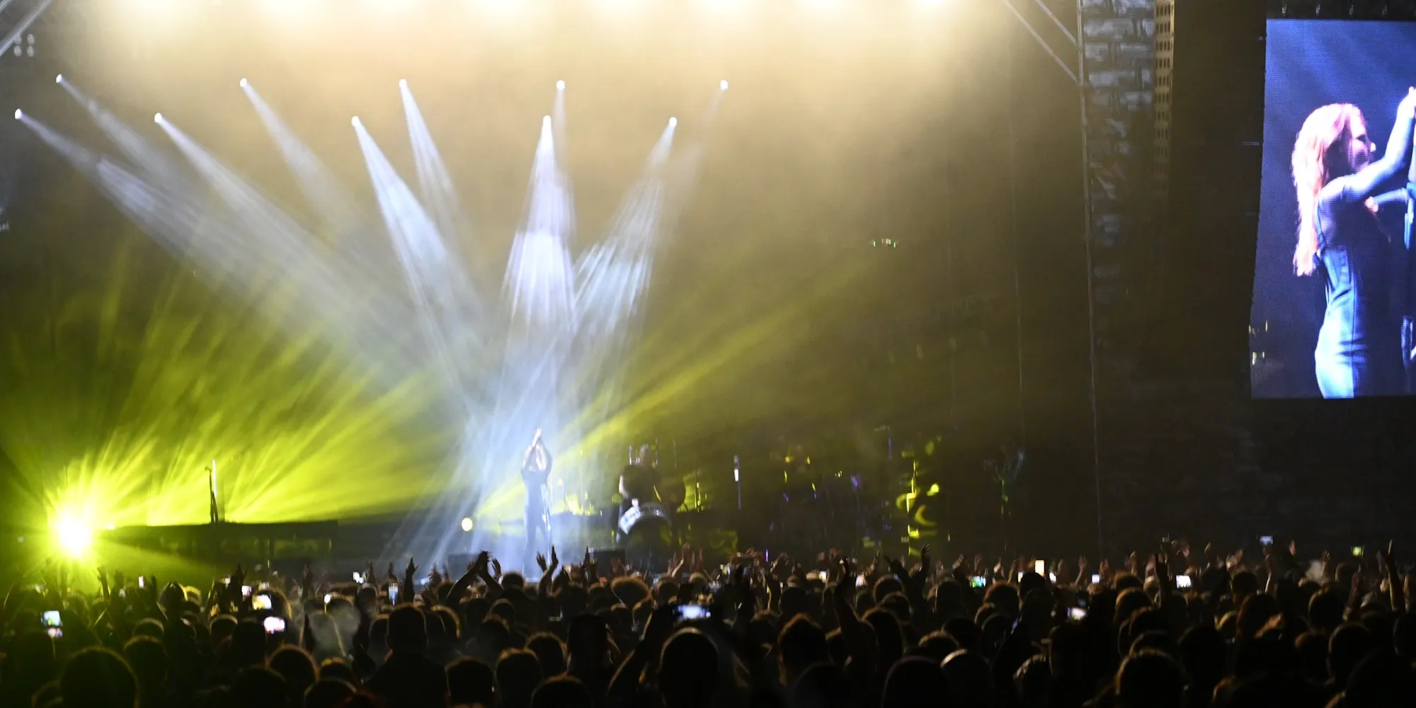 Performers Under a Spotlight (in colour)