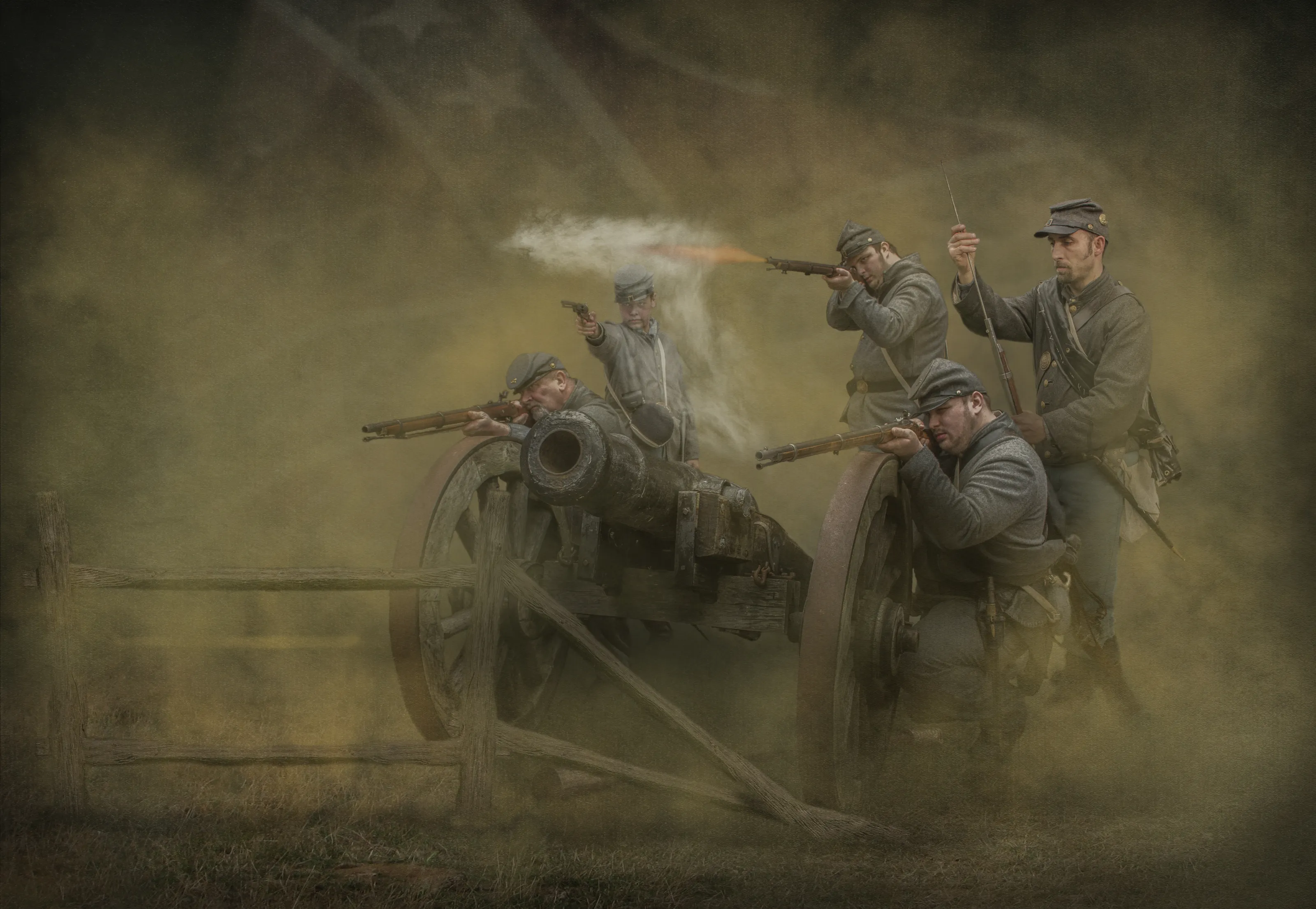 Historical Battlefield Reenactment Action