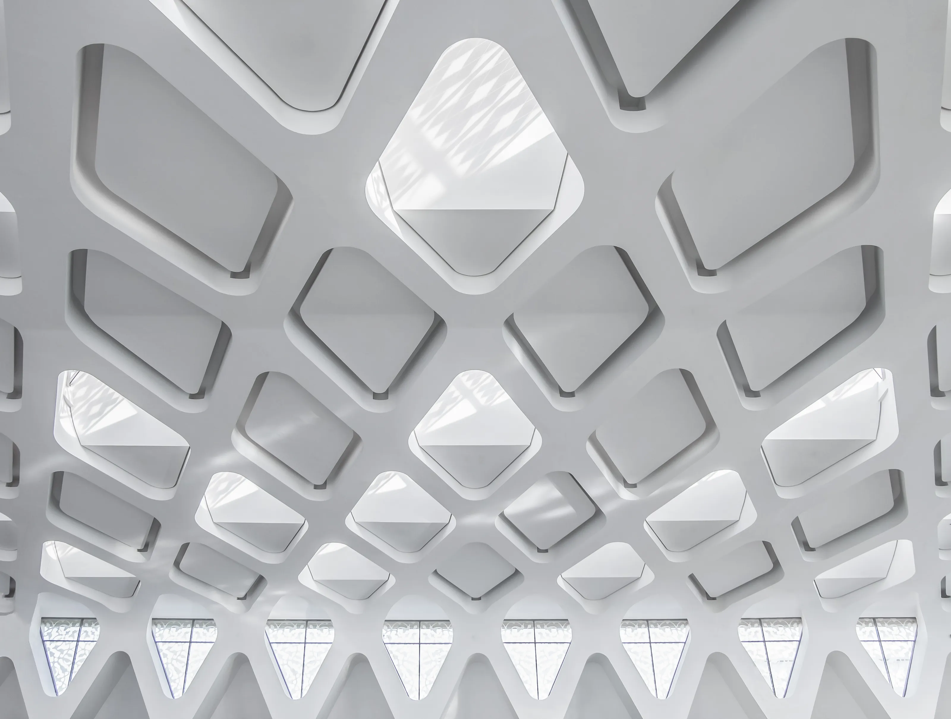 Diamond or Rhombus Shapes in Architecture