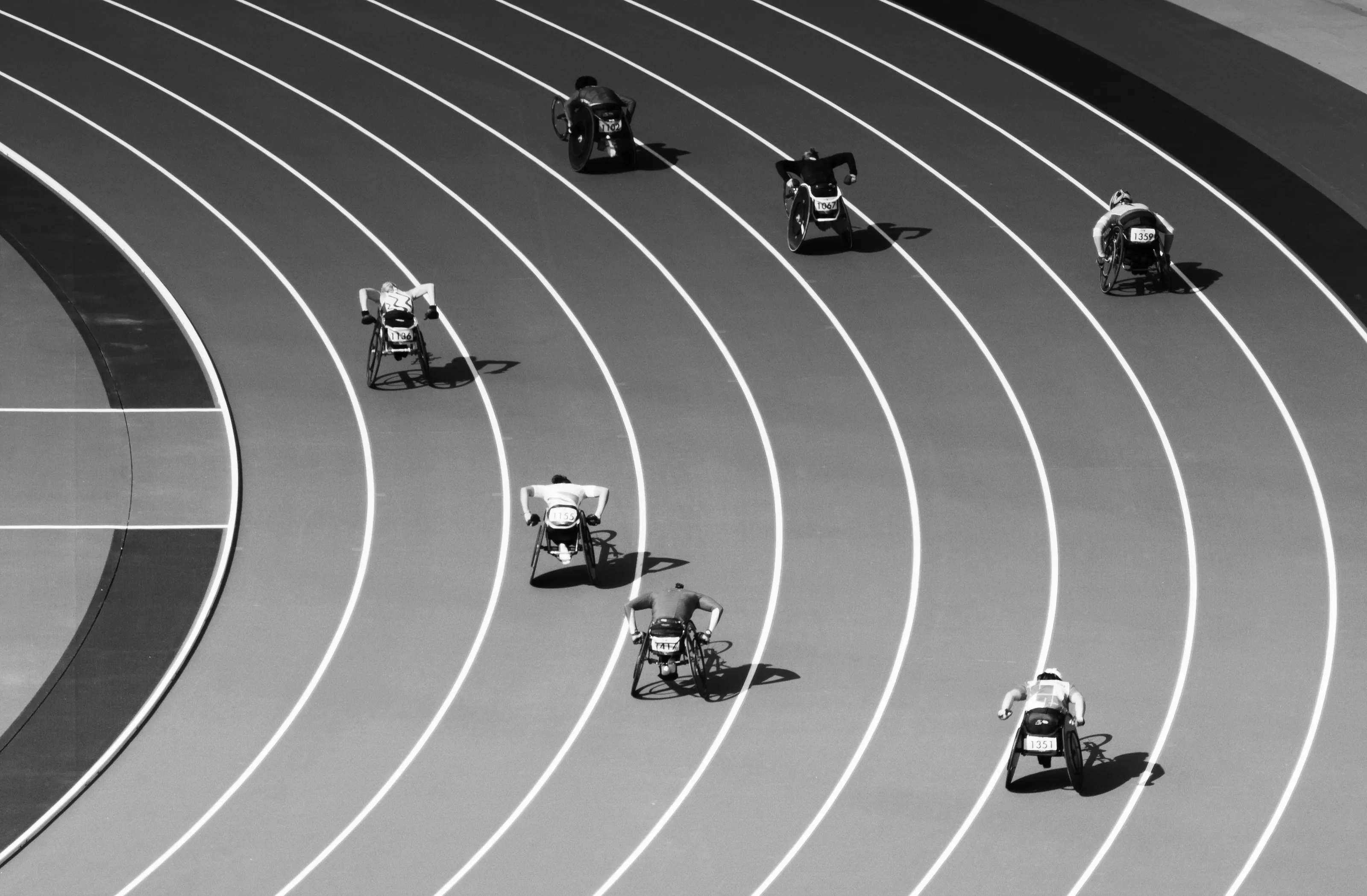 Black and White Sports Photography