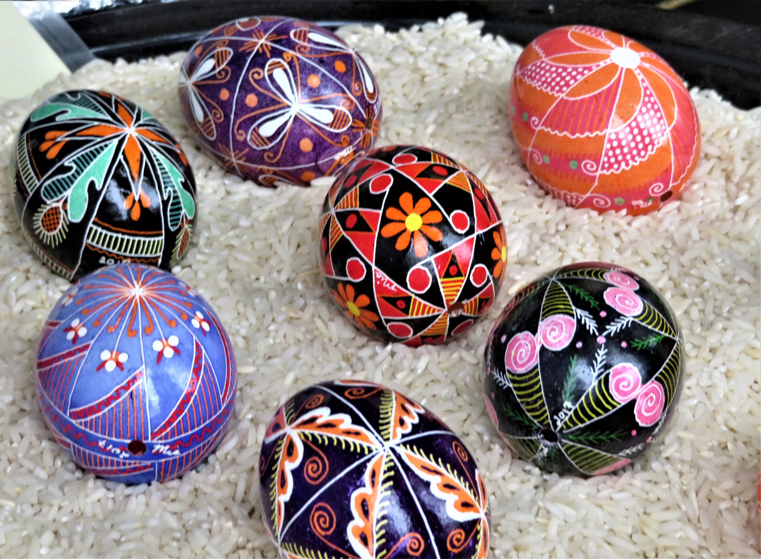 Still-Life of Embellished Eggs